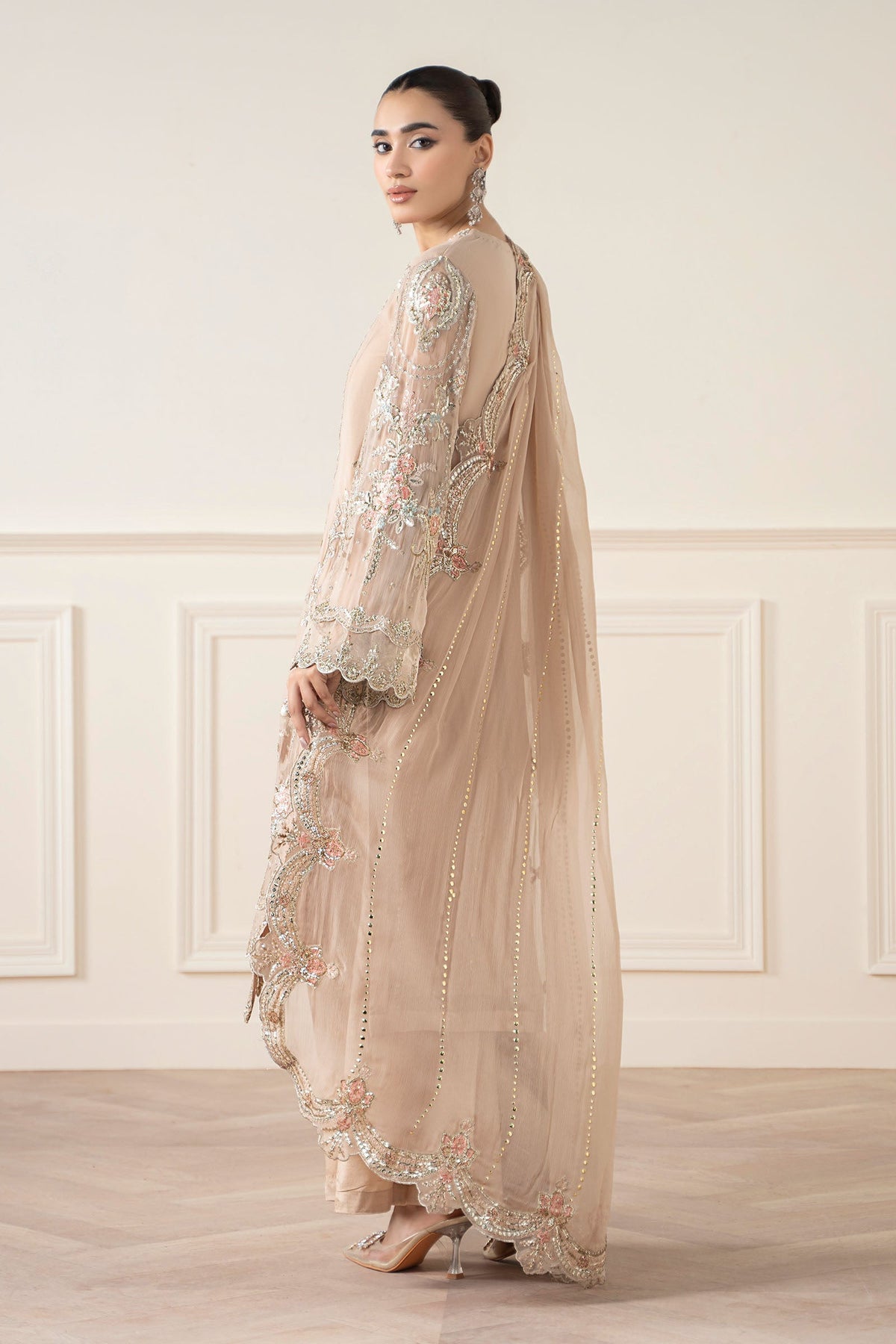 Maria B | Pre Fall 25 | Chiffon Suit 20 -  Maria B Ladies Clothes - Original Designer Dress - House of Maryam