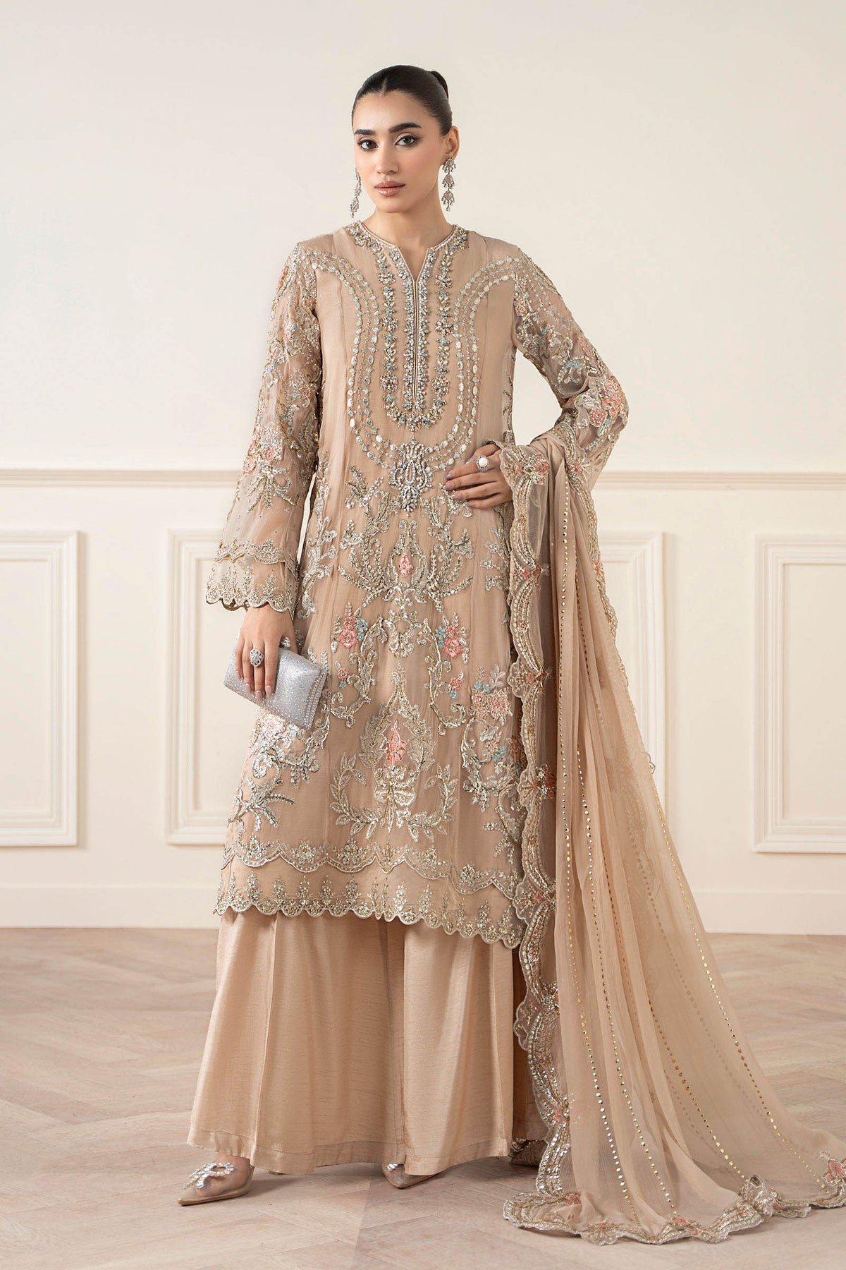 Maria B | Pre Fall 25 | Chiffon Suit 20 -  Maria B Ladies Clothes - Original Designer Dress - House of Maryam