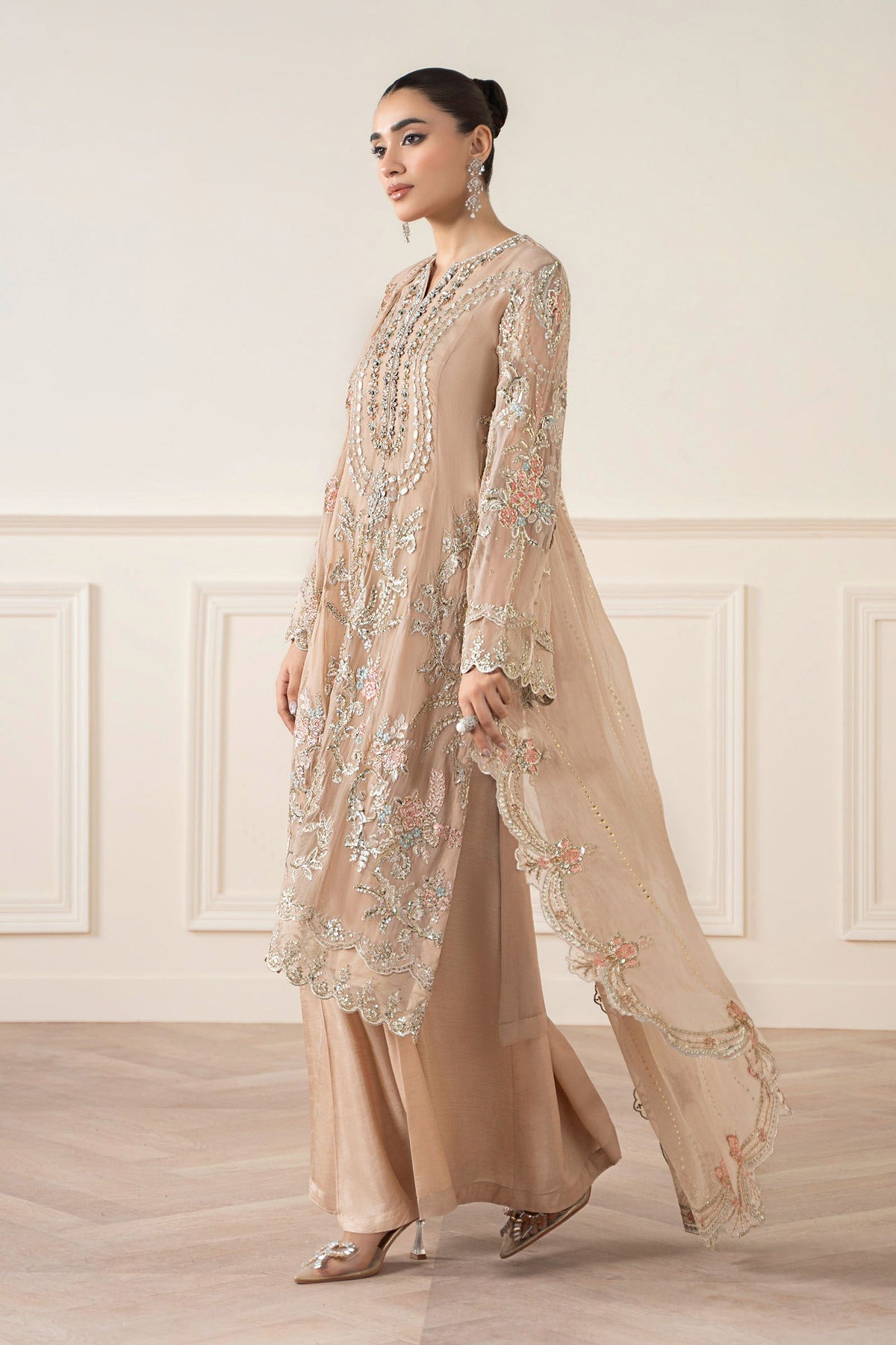 Maria B | Pre Fall 25 | Chiffon Suit 20 -  Maria B Ladies Clothes - Original Designer Dress - House of Maryam