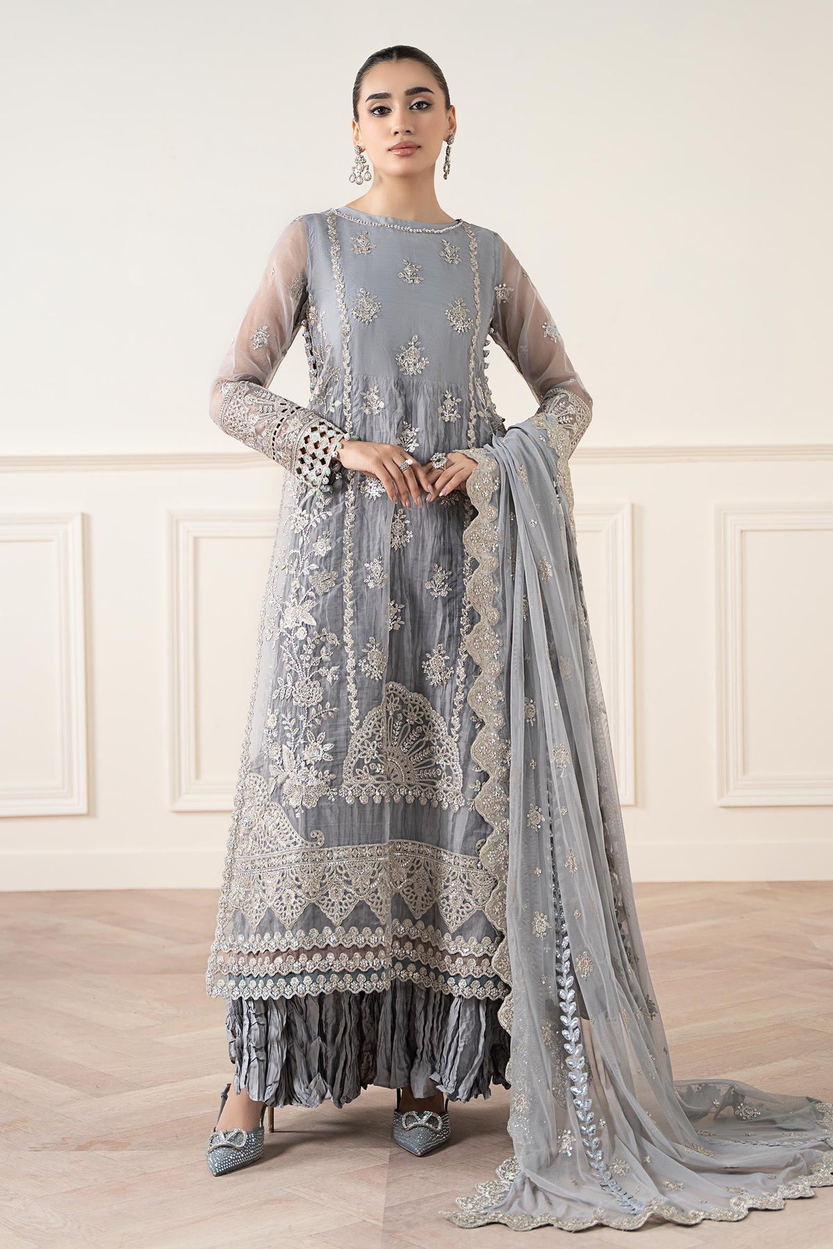 Maria B | Formal Wears | SF-EA25-22 -  Maria B Ladies Clothes - Original Designer Dress - House of Maryam