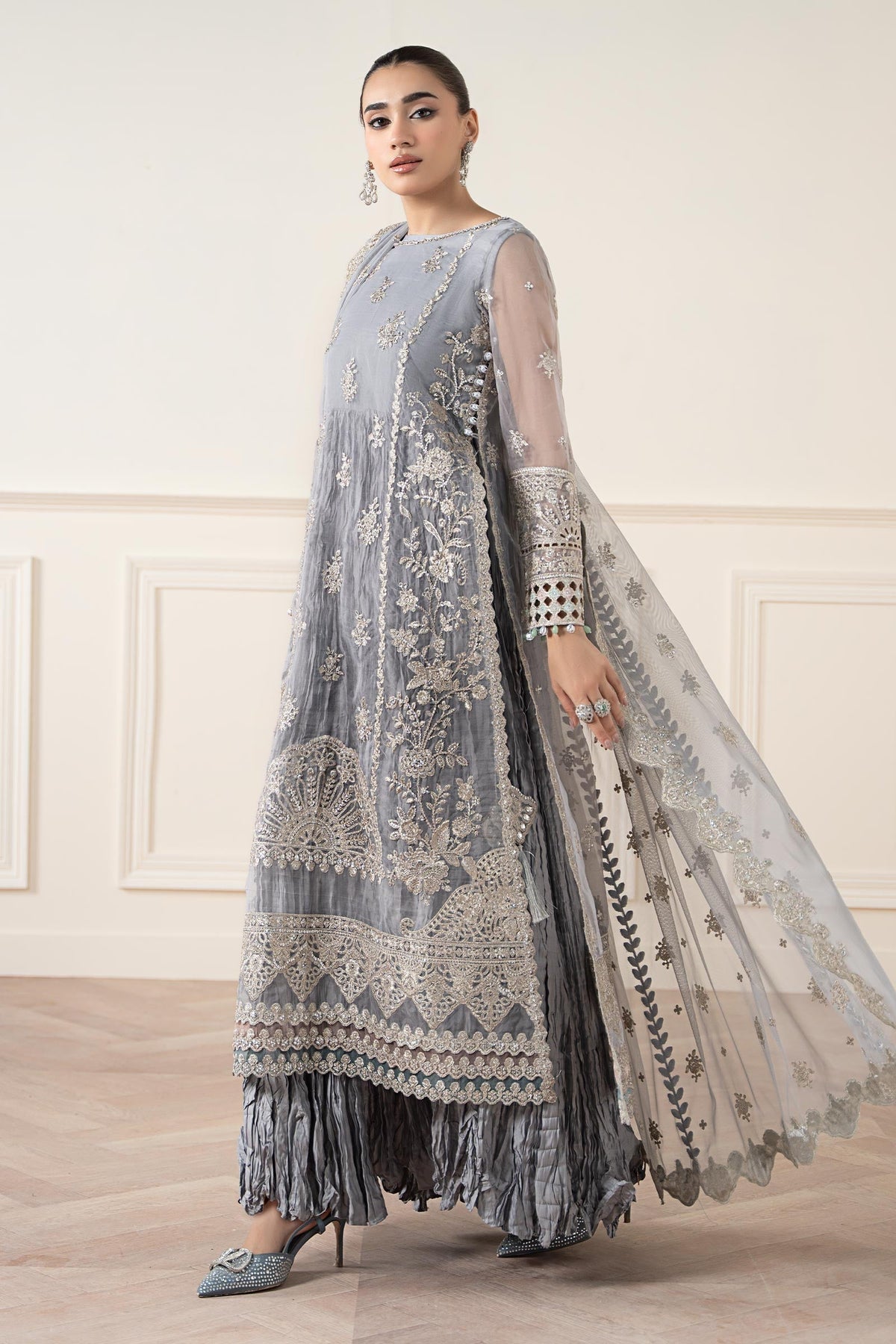 Maria B | Formal Wears | SF-EA25-22 -  Maria B Ladies Clothes - Original Designer Dress - House of Maryam