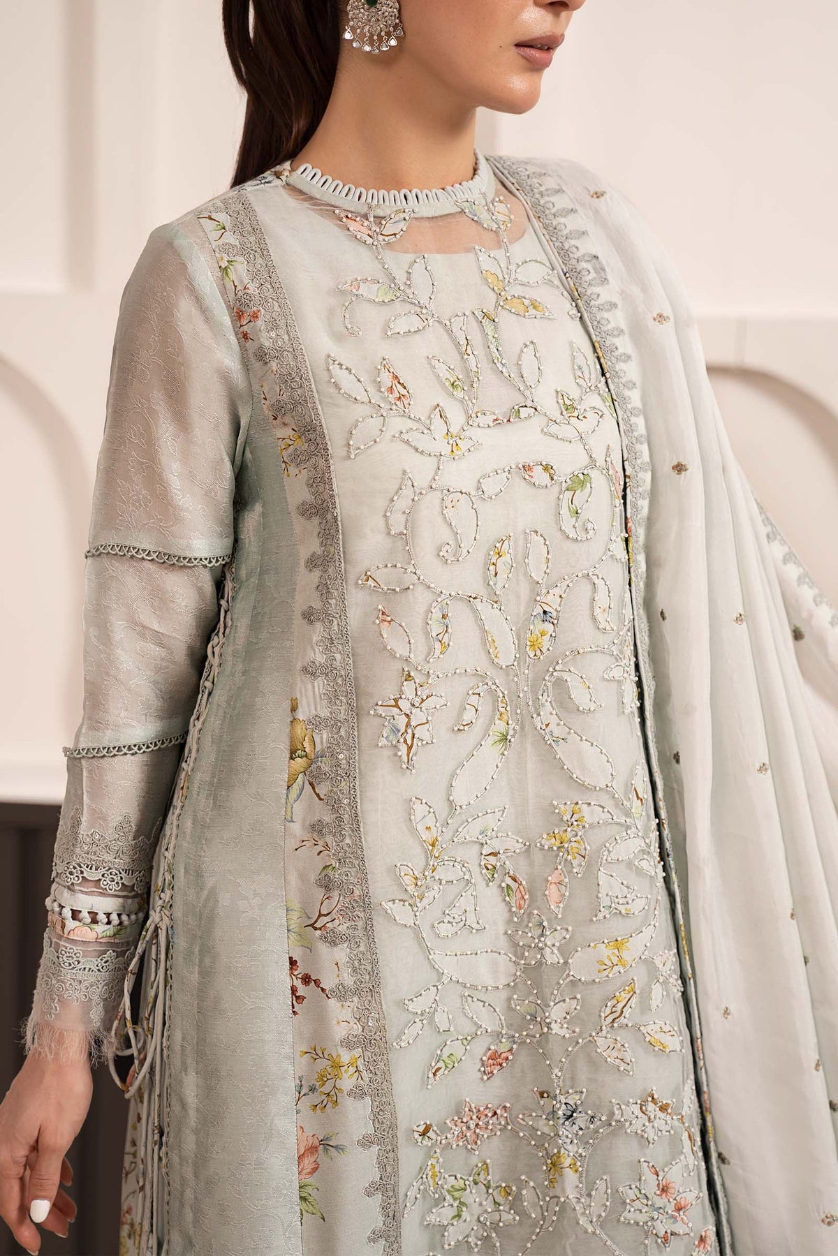 Maria B | Luxury Formals Pre Fall | SF-EA26-24-Ice Blue, image 3