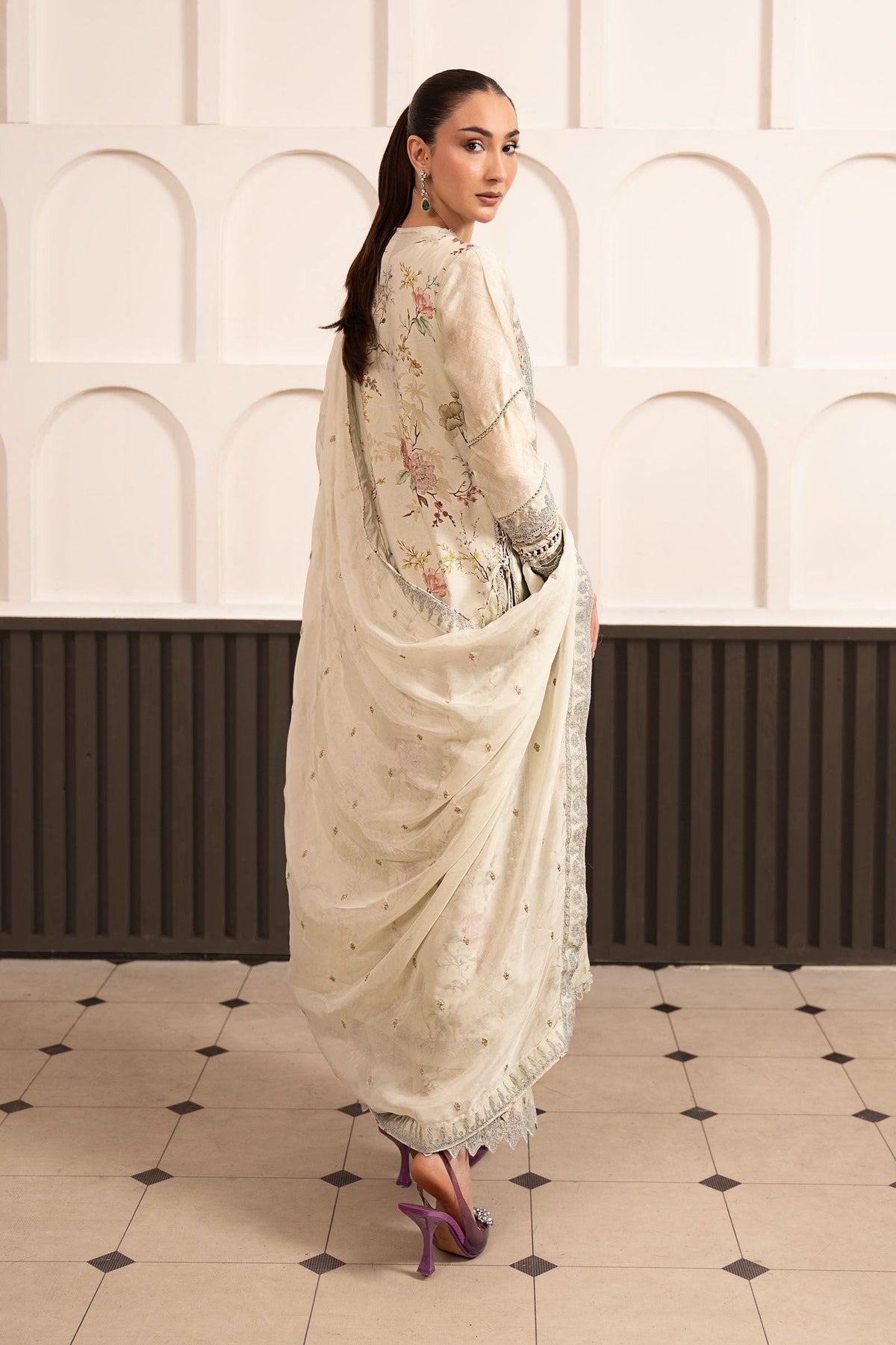 Maria B | Luxury Formals Pre Fall | SF-EA26-24-Light Yellow, image 2