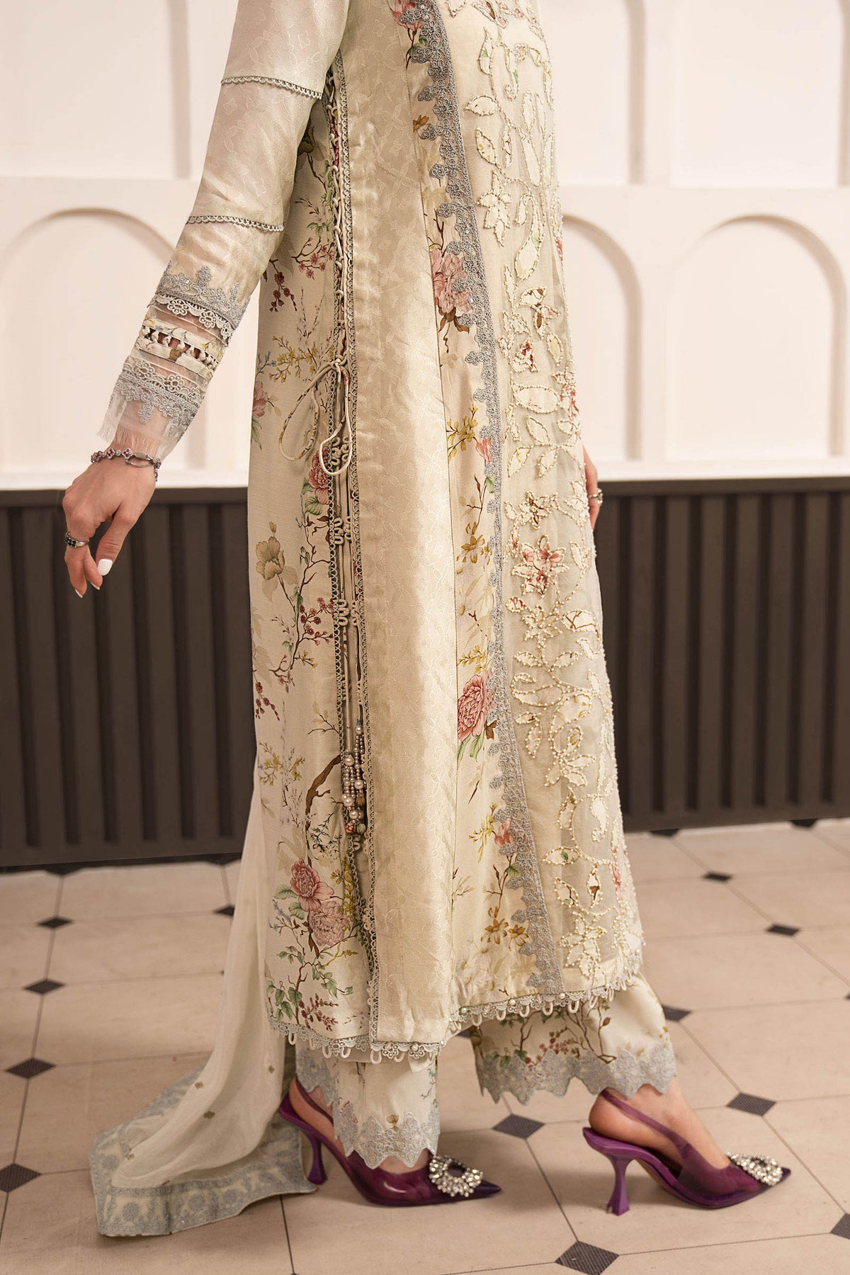 Maria B | Luxury Formals Pre Fall | SF-EA26-24-Light Yellow, image 5