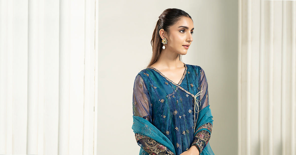 Maira B | Ready to Wear | SF-EF22-43R1 -  Maria B Luxury Formals -  House of Maryam