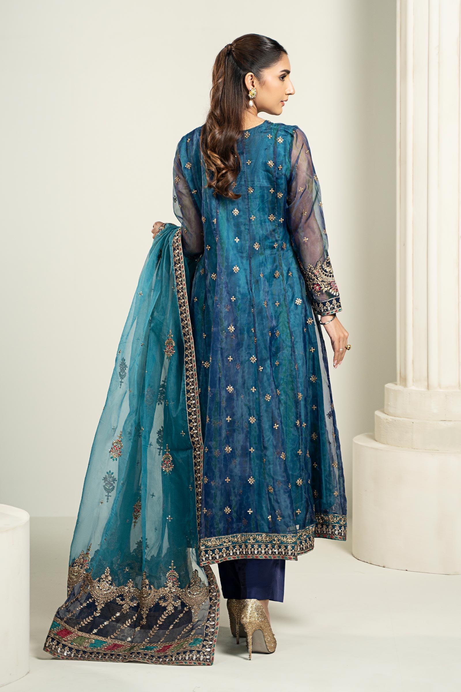 Maira B | Ready to Wear | SF-EF22-43R1 -  Maria B Luxury Formals -  House of Maryam