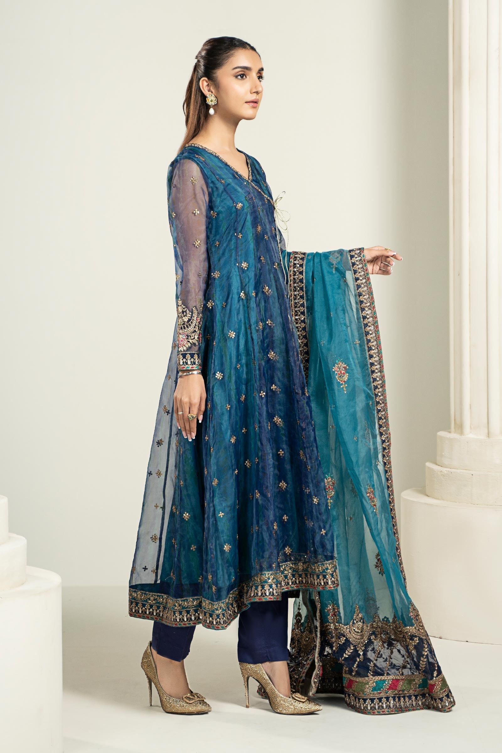 Maira B | Ready to Wear | SF-EF22-43R1 -  Maria B Luxury Formals -  House of Maryam