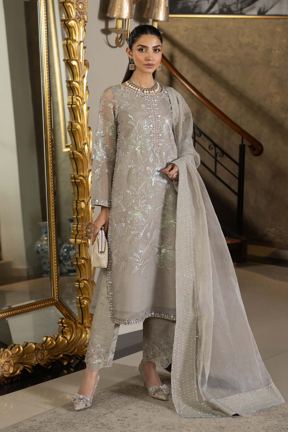 Maria B | Formal Wears | SF-EF25-15 -  Maria B Ladies Clothes - Original Designer Dress - House of Maryam
