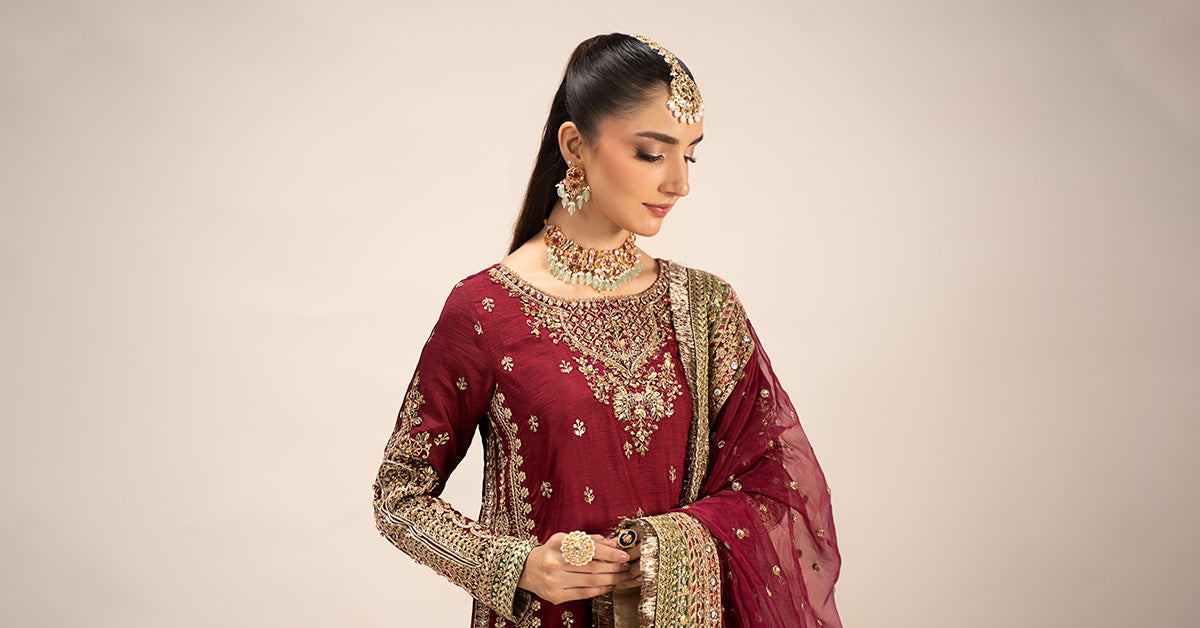 Maira B | Ready to Wear | SF-EF25-01 -  Maria B Luxury Formals -  House of Maryam