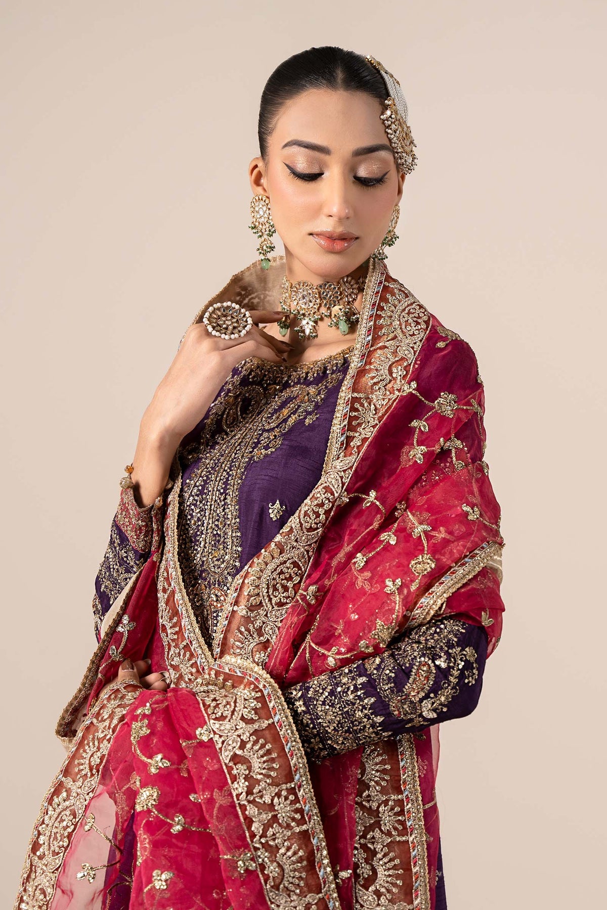 Maria B | Formal Wears | SF-EF25-02 -  Maria B Ladies Clothes - Original Designer Dress - House of Maryam