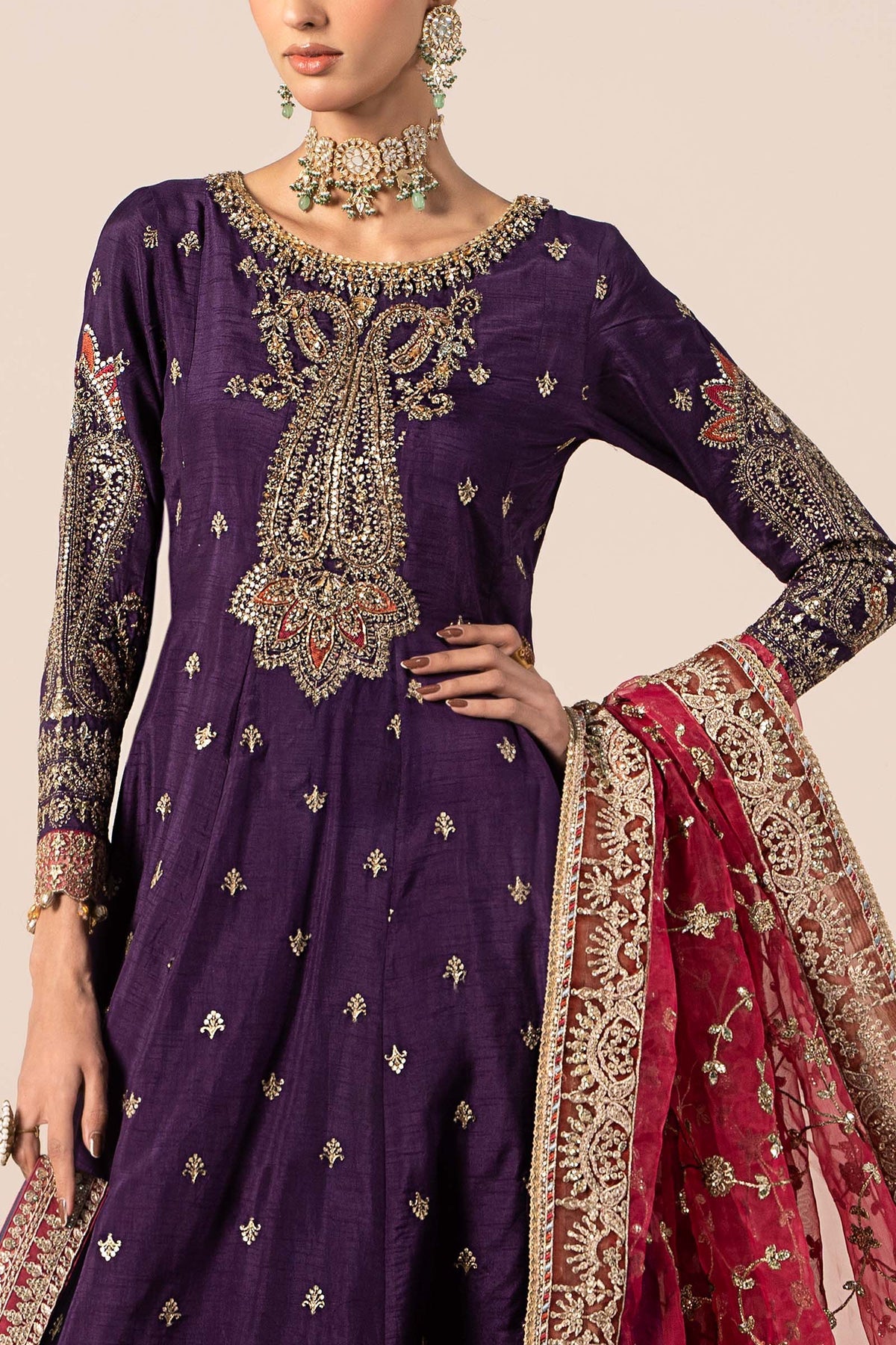Maria B | Formal Wears | SF-EF25-02 -  Maria B Ladies Clothes - Original Designer Dress - House of Maryam
