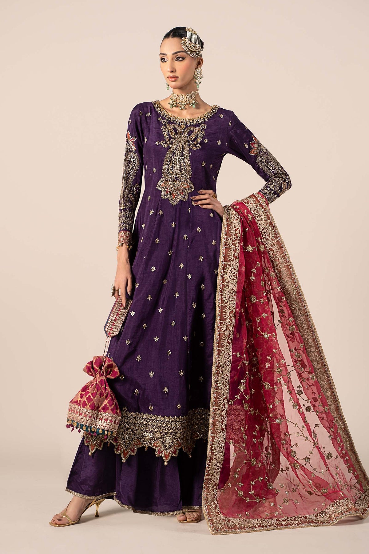 Maria B | Formal Wears | SF-EF25-02 -  Maria B Ladies Clothes - Original Designer Dress - House of Maryam