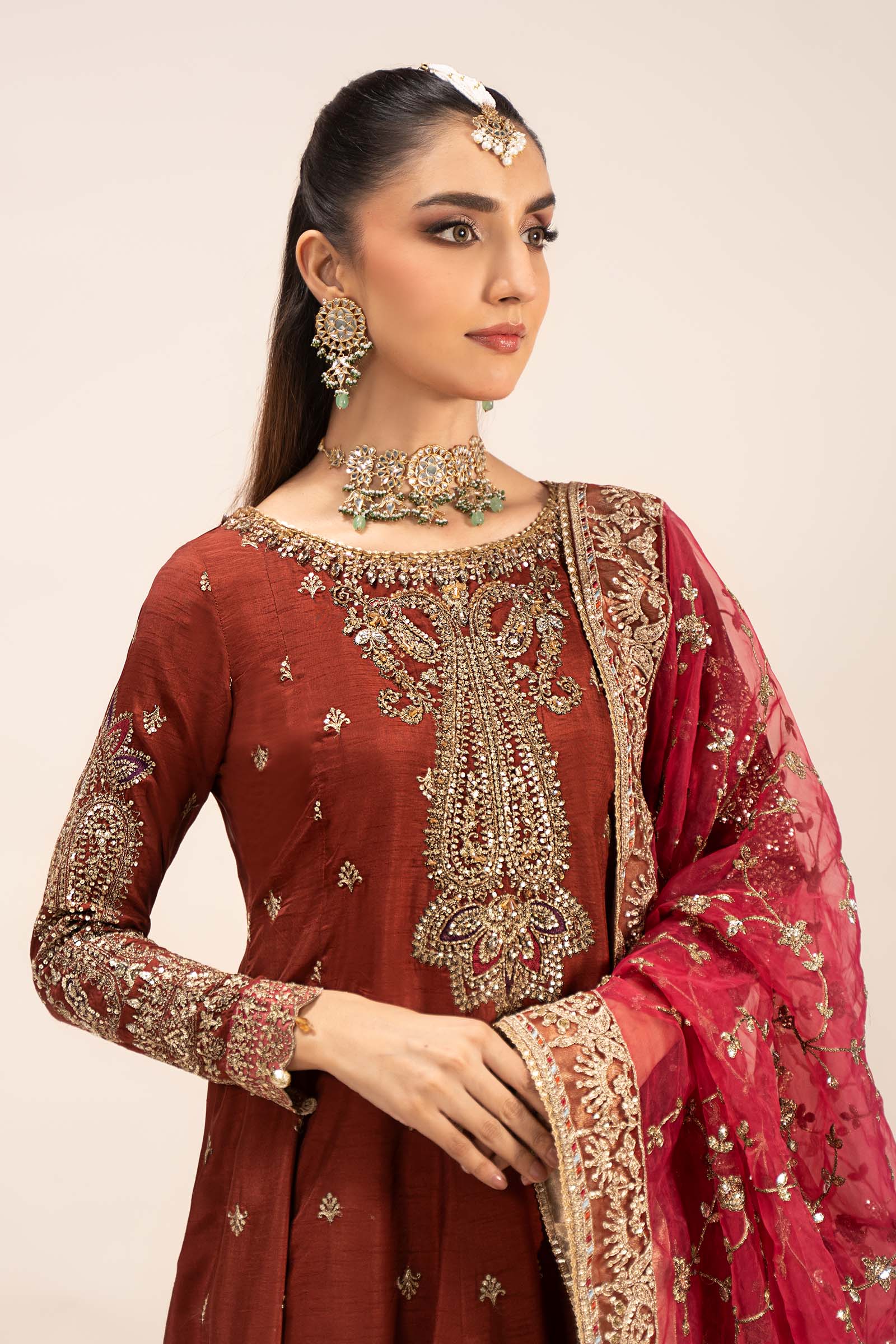 Maria B | Formal Wears | SF-EF25-02 -  Maria B Ladies Clothes - Original Designer Dress - House of Maryam