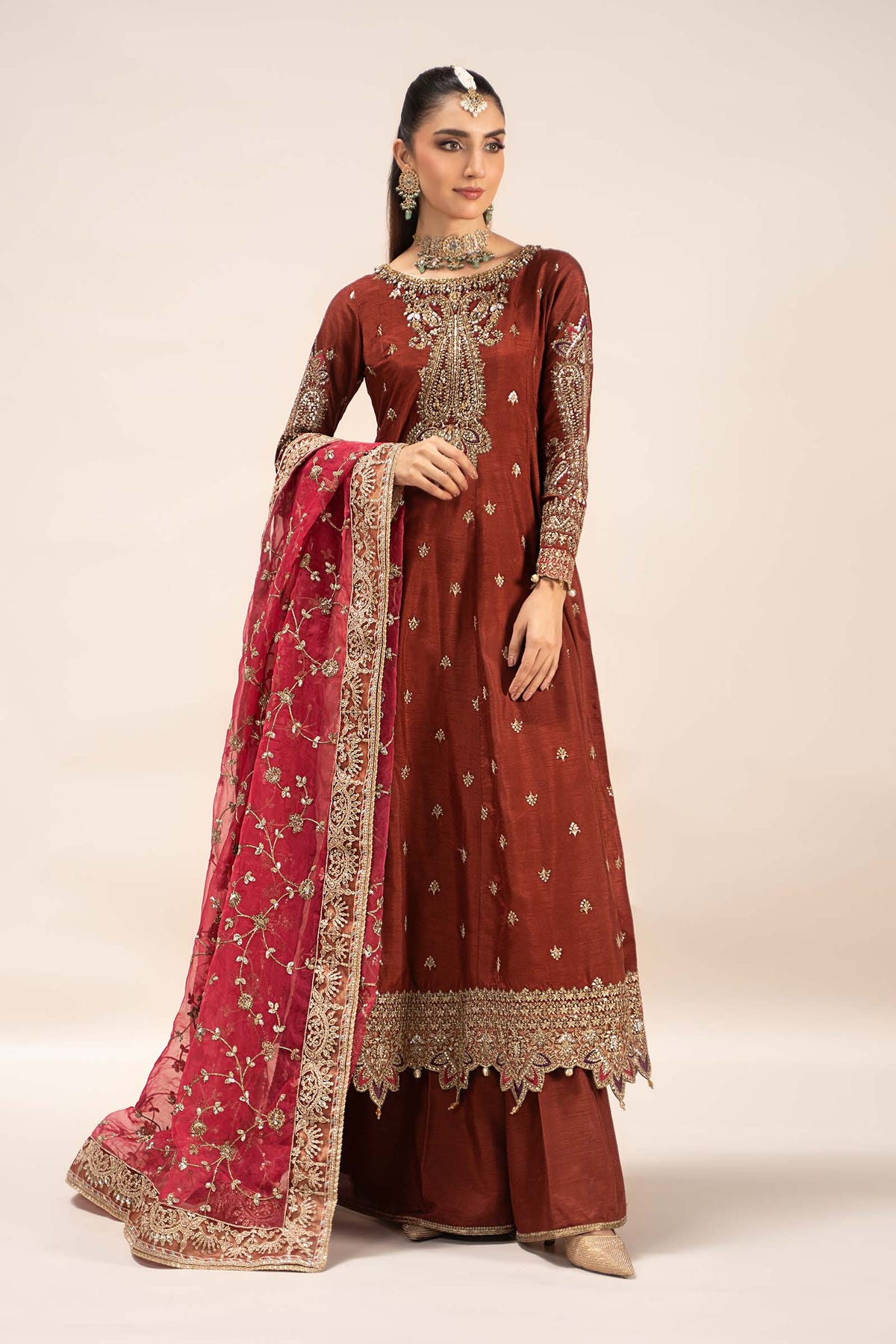 Maria B | Formal Wears | SF-EF25-02 -  Maria B Ladies Clothes - Original Designer Dress - House of Maryam