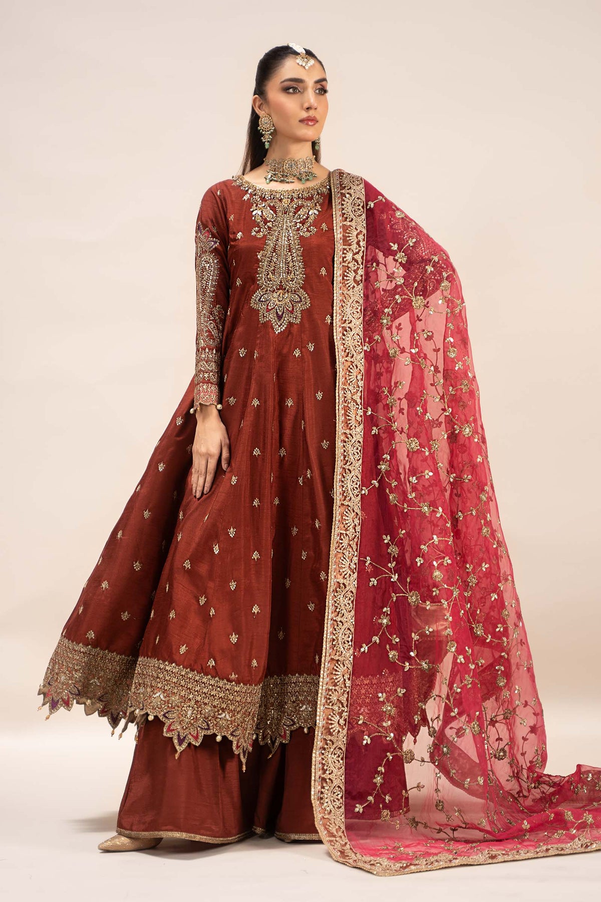Maria B | Formal Wears | SF-EF25-02 -  Maria B Ladies Clothes - Original Designer Dress - House of Maryam
