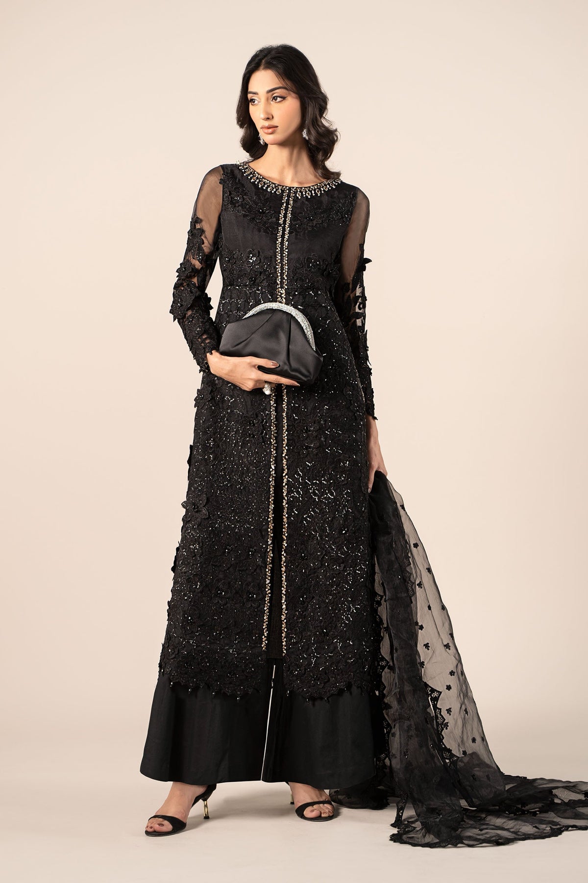 Maria B | Formal Wears | SF-EF25-04 -  Maria B Ladies Clothes - Original Designer Dress - House of Maryam