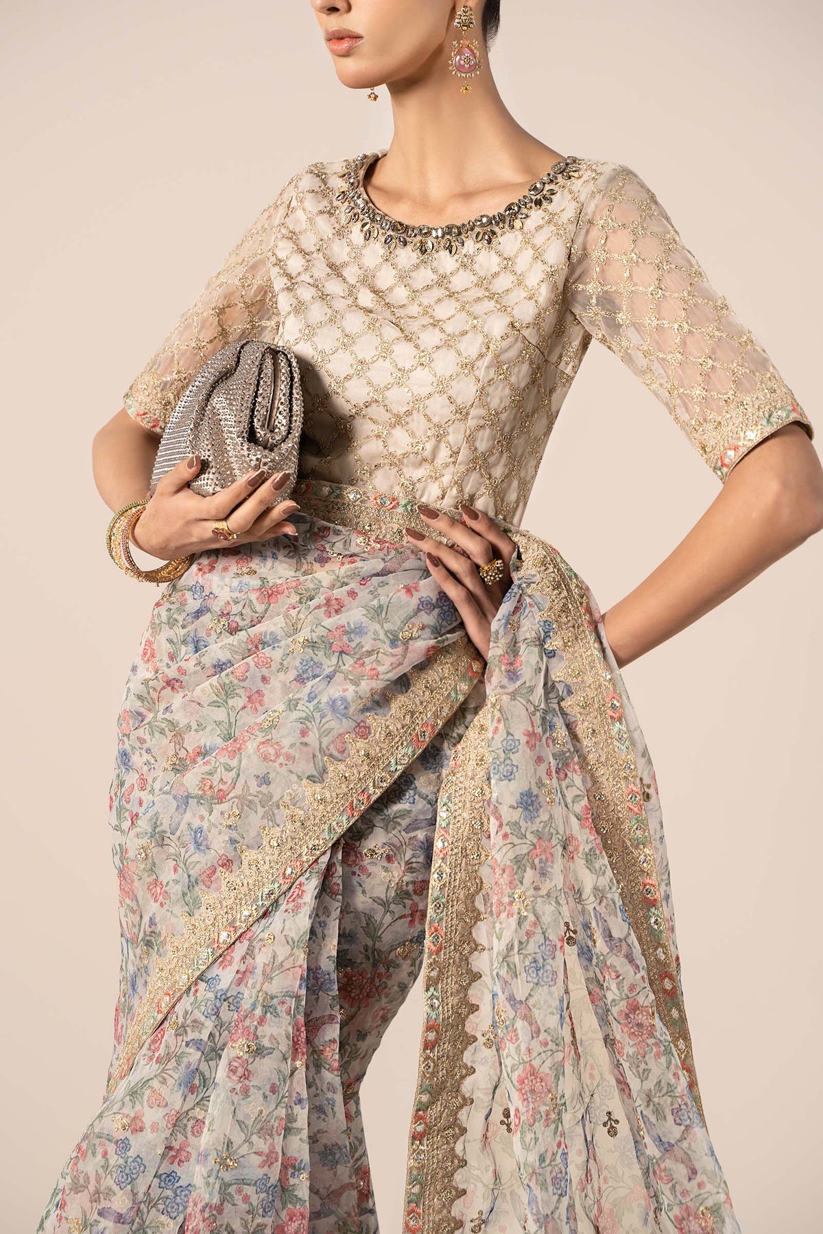 Maria B | Formal Wears | SF-EF25-08 -  Maria B Ladies Clothes - Original Designer Dress - House of Maryam