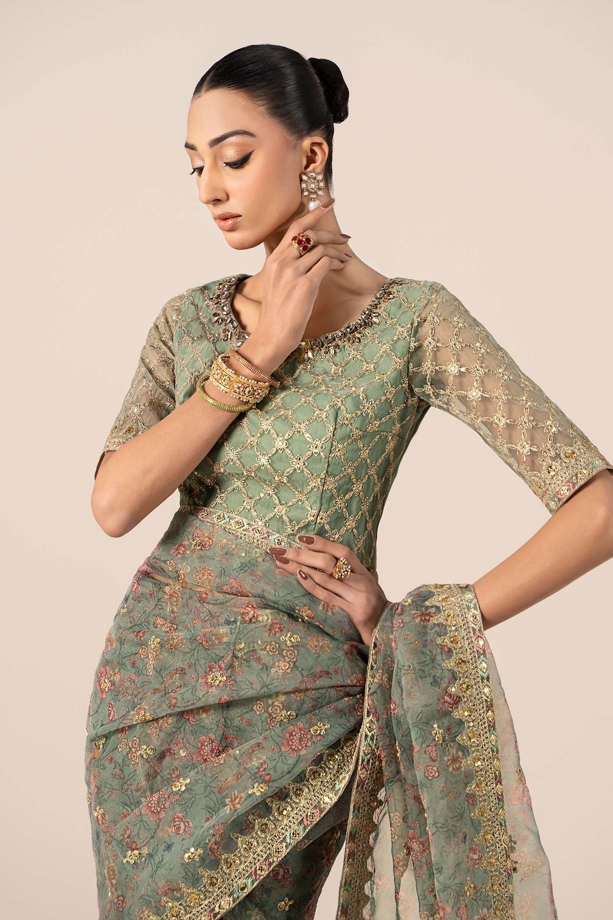 Maria B | Formal Wears | SF-EF25-08 -  Maria B Ladies Clothes - Original Designer Dress - House of Maryam
