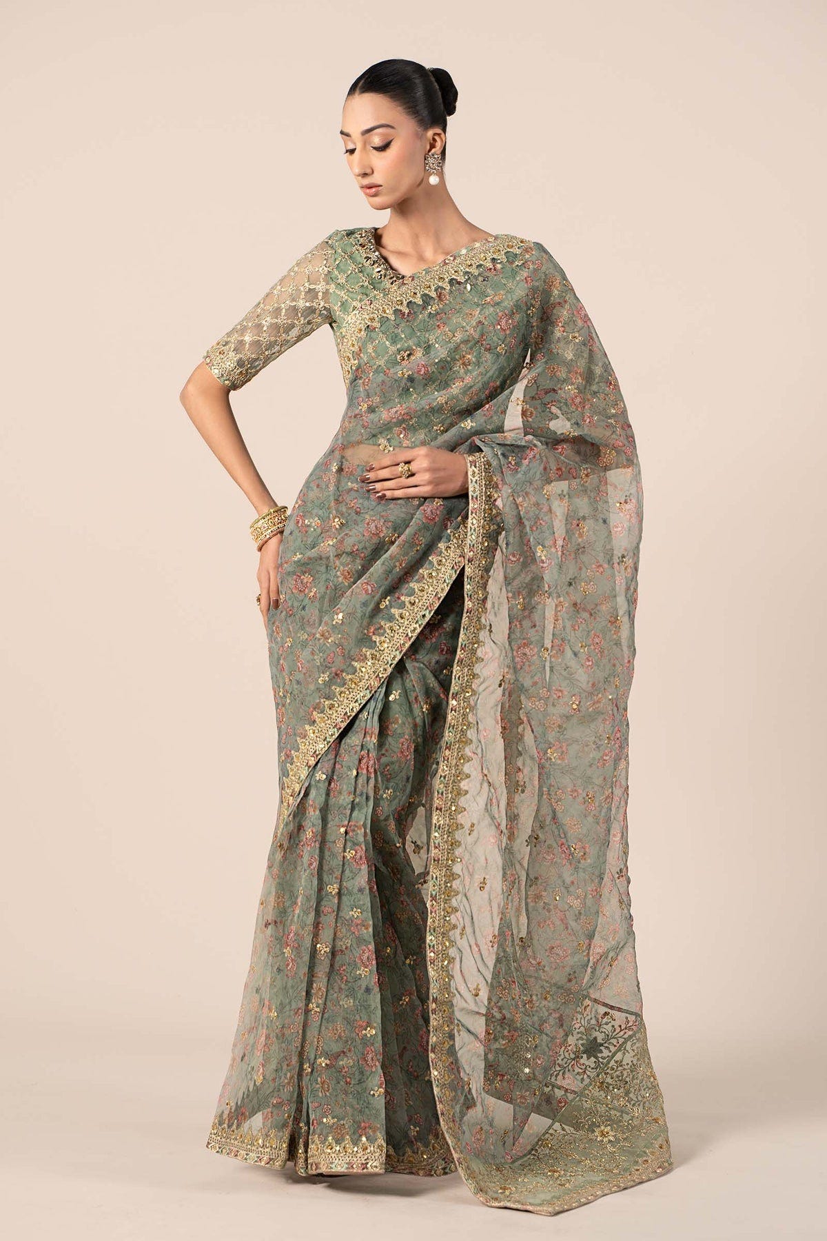 Maria B | Formal Wears | SF-EF25-08 -  Maria B Ladies Clothes - Original Designer Dress - House of Maryam
