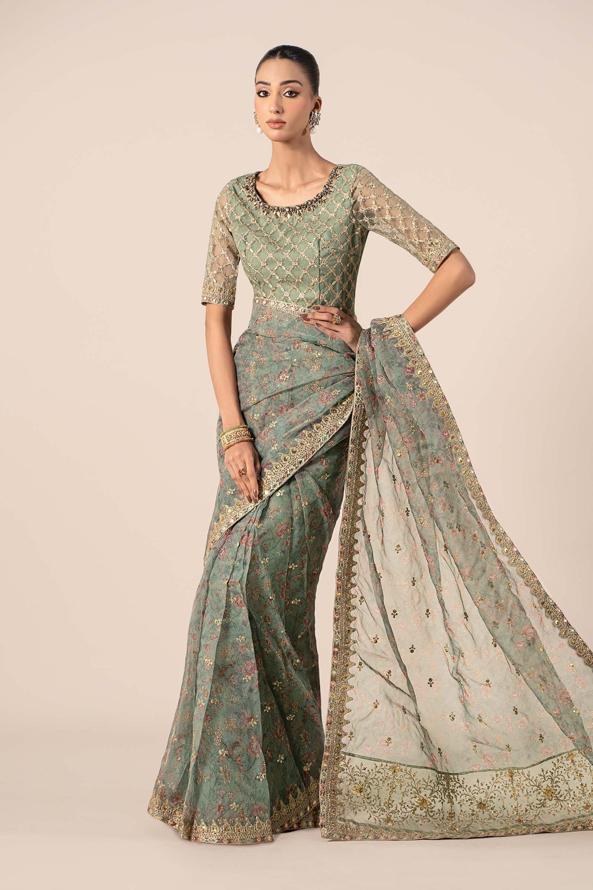 Maria B | Formal Wears | SF-EF25-08 -  Maria B Ladies Clothes - Original Designer Dress - House of Maryam