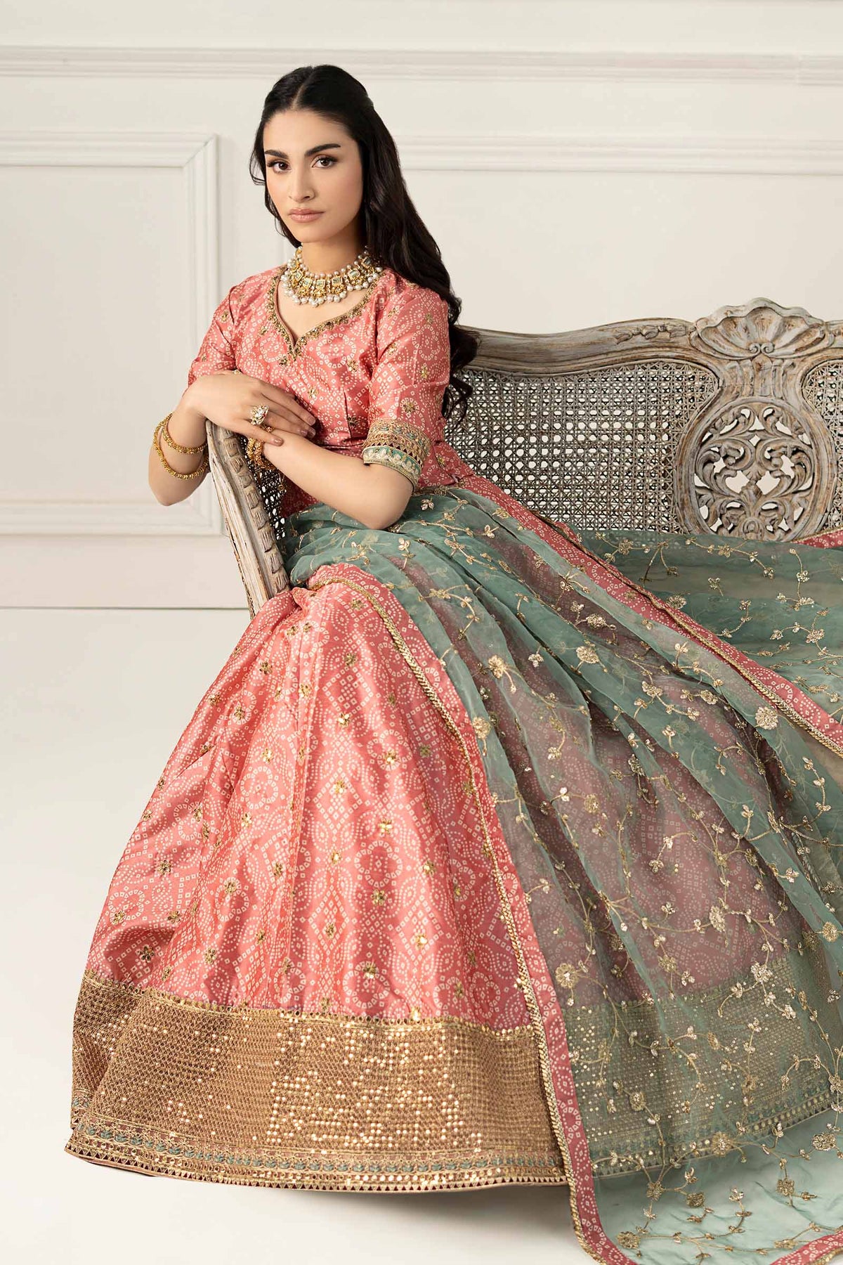 Maria B | Formal Wears | SF-EF25-11 -  Maria B Ladies Clothes - Original Designer Dress - House of Maryam