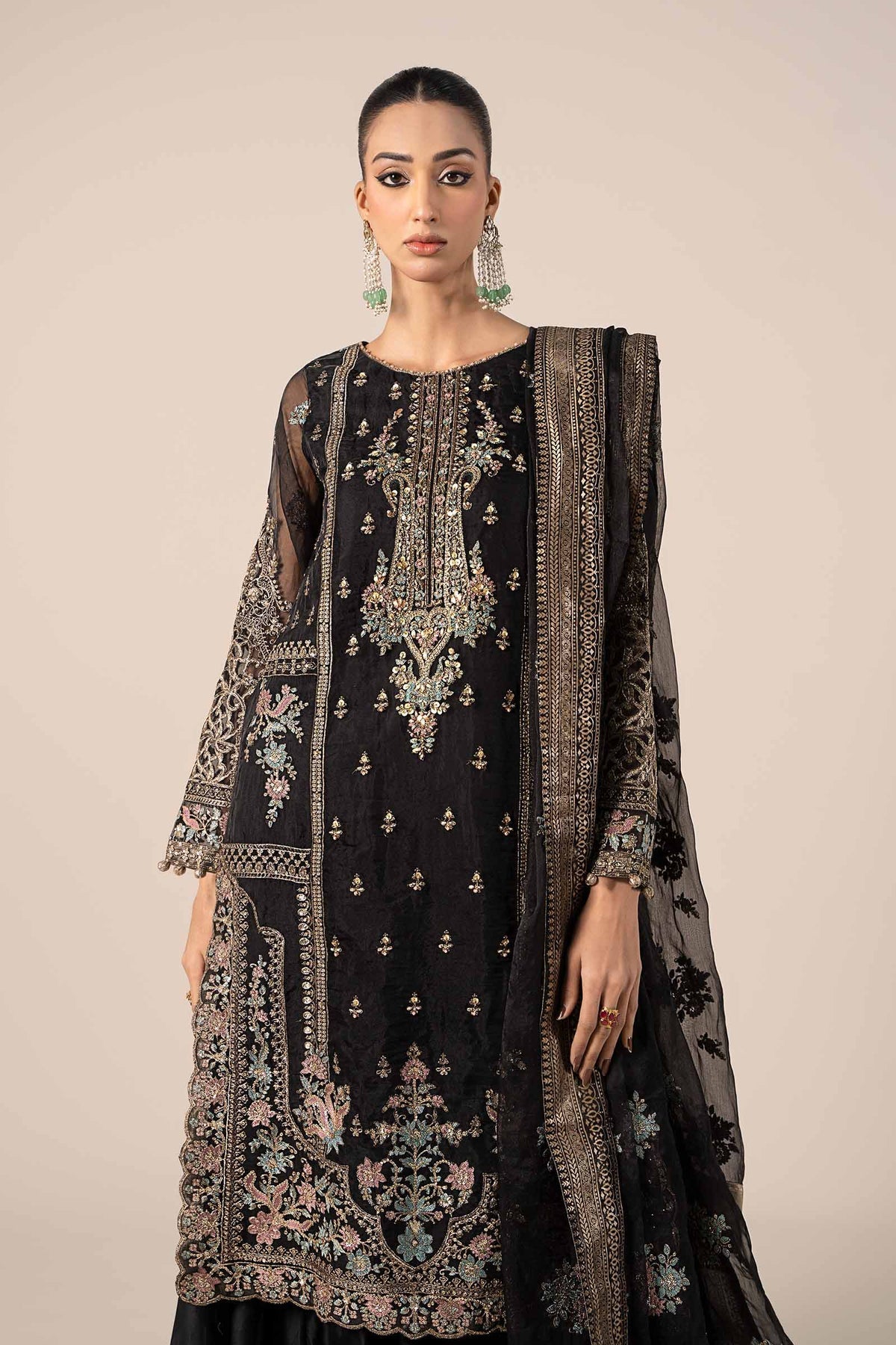 Maria B | Formal Wears | SF-EF25-24 -  Maria B Ladies Clothes - Original Designer Dress - House of Maryam