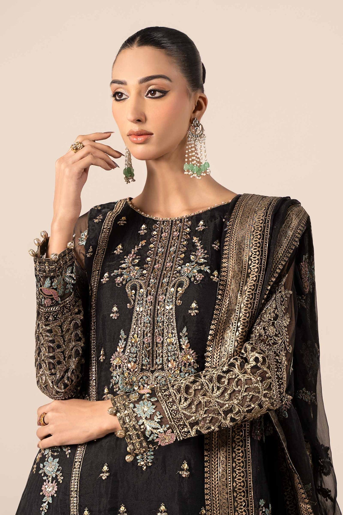 Maria B | Formal Wears | SF-EF25-24 -  Maria B Ladies Clothes - Original Designer Dress - House of Maryam