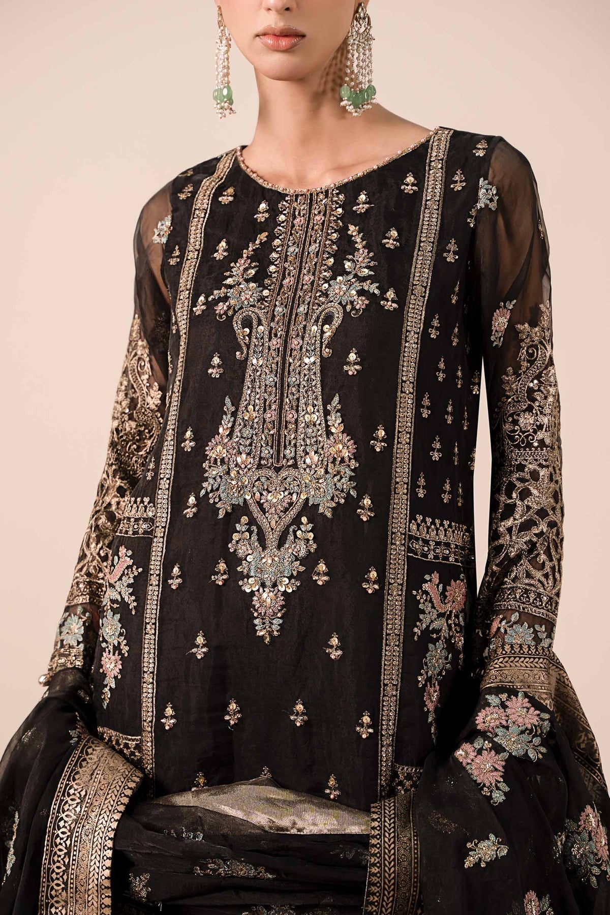 Maria B | Formal Wears | SF-EF25-24 -  Maria B Ladies Clothes - Original Designer Dress - House of Maryam