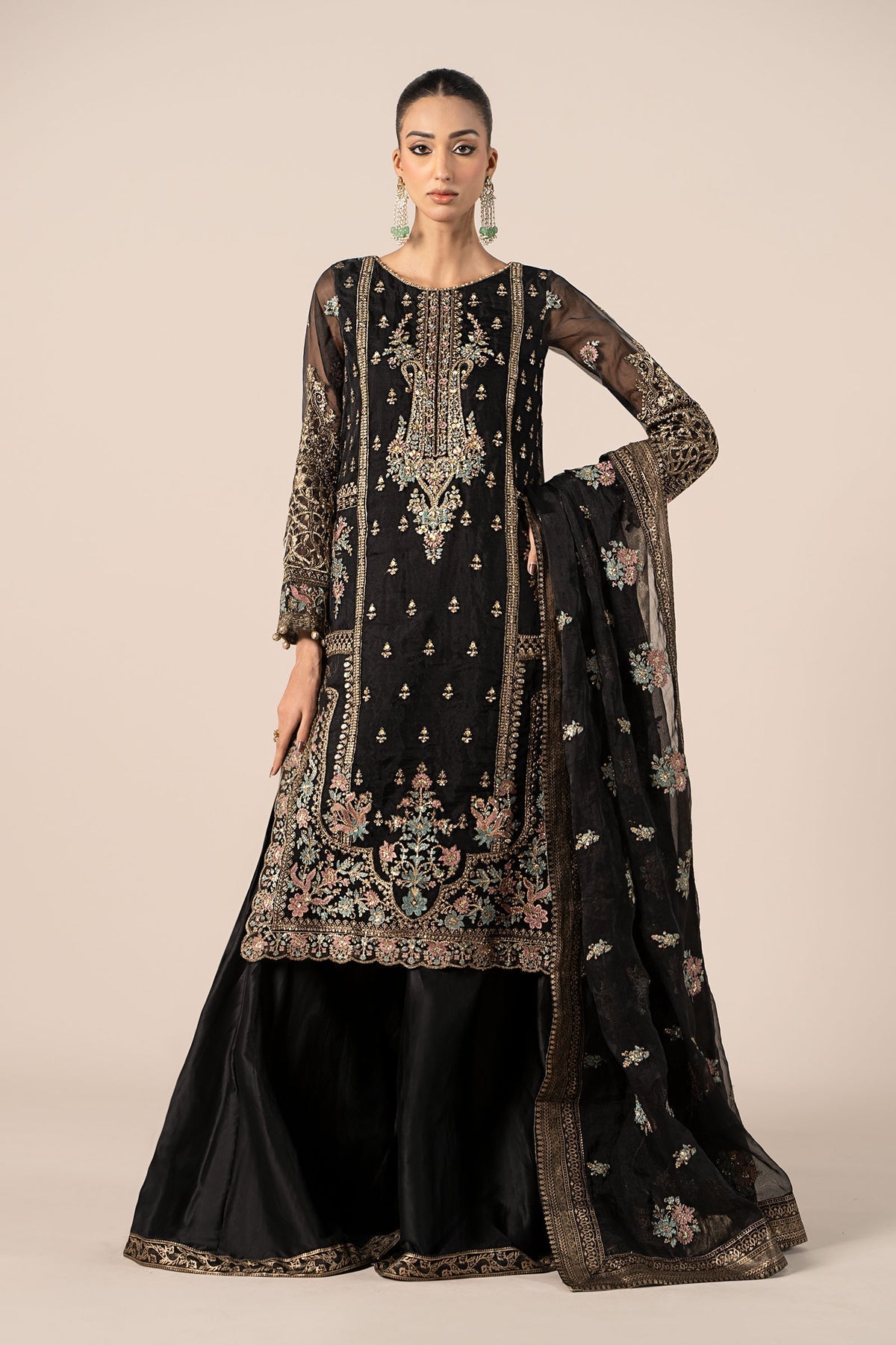 Maria B | Formal Wears | SF-EF25-24 -  Maria B Ladies Clothes - Original Designer Dress - House of Maryam