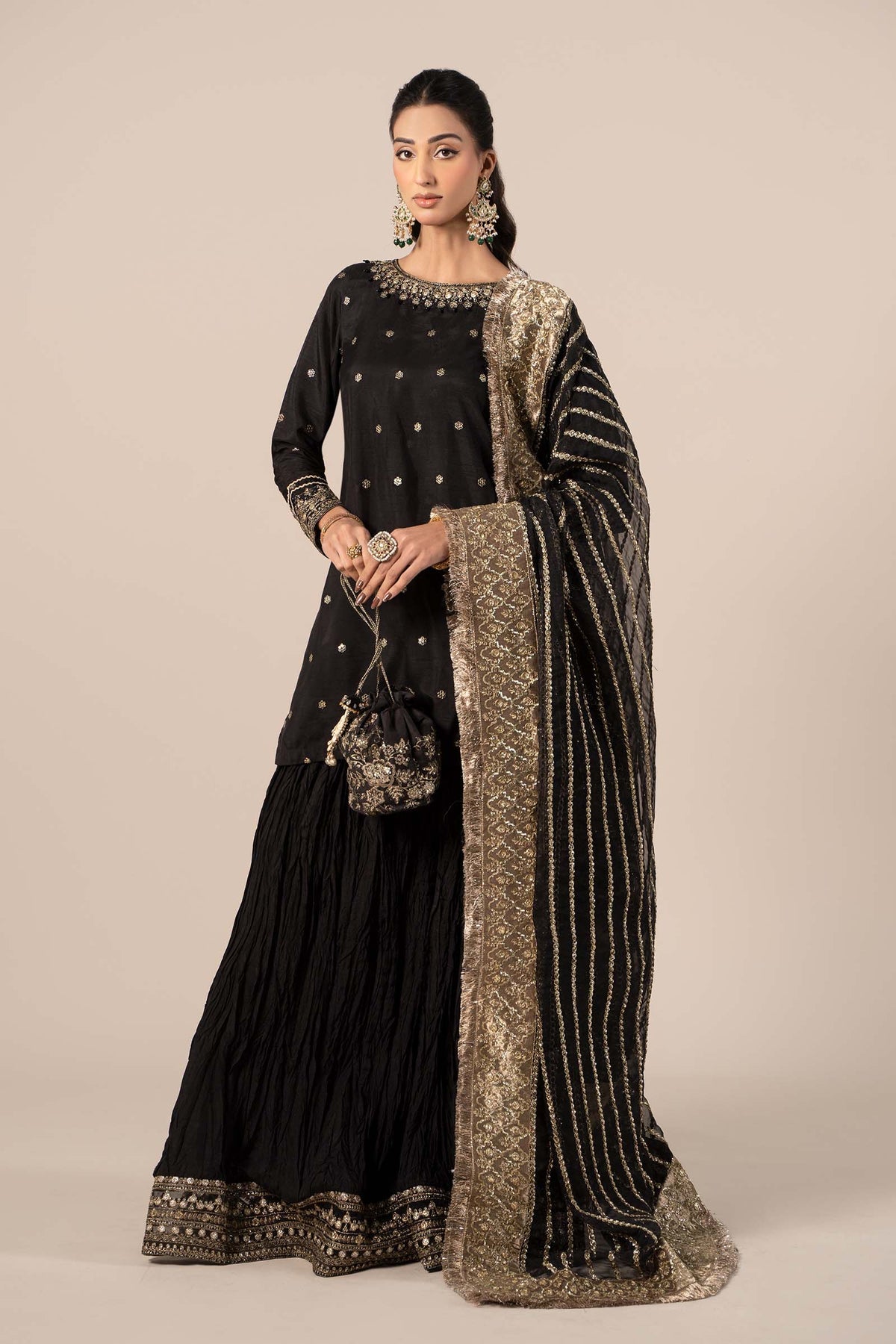 Maria B | Formal Wears | SF-EF25-25 -  Maria B Ladies Clothes - Original Designer Dress - House of Maryam