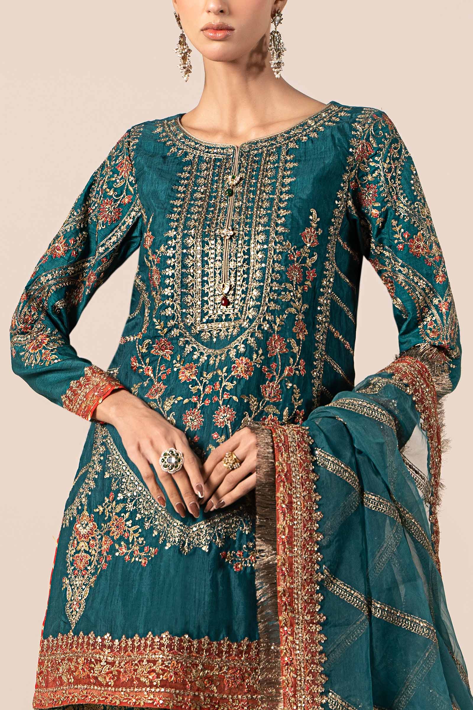 Maira B | Ready to Wear | SF-W24-25 -  Maria B Luxury Formals -  House of Maryam