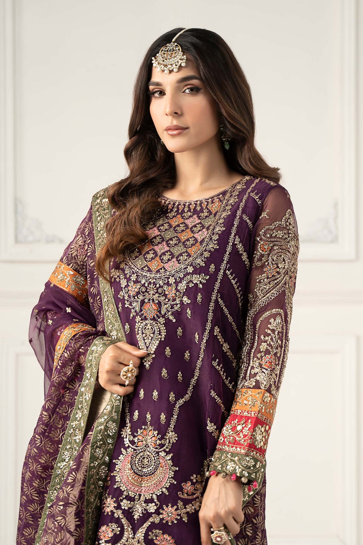 Maria B | Formal Wears | SF-EF25-28 -  Maria B Ladies Clothes - Original Designer Dress - House of Maryam