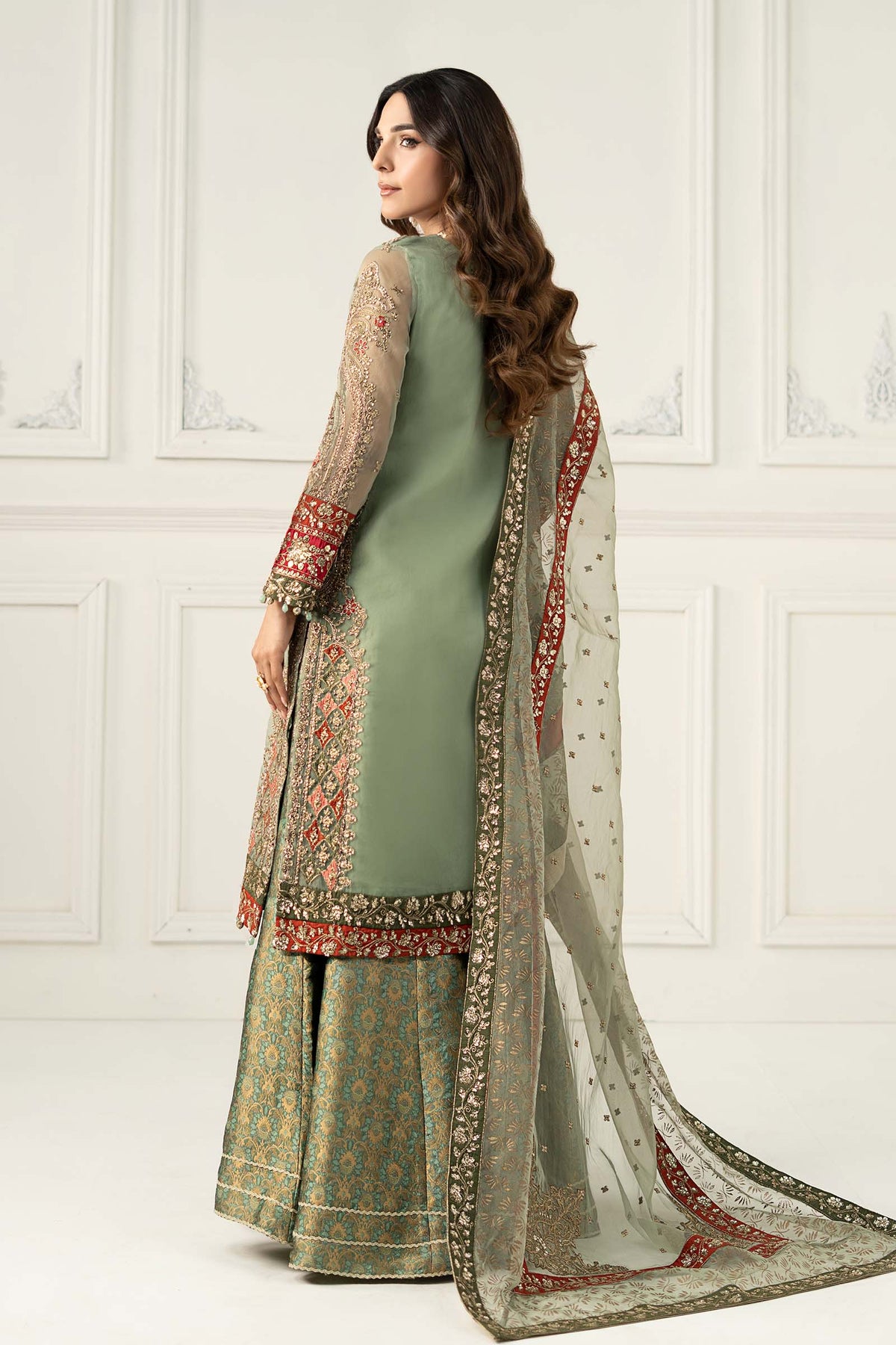 Maria B | Formal Wears | SF-EF25-28 -  Maria B Ladies Clothes - Original Designer Dress - House of Maryam