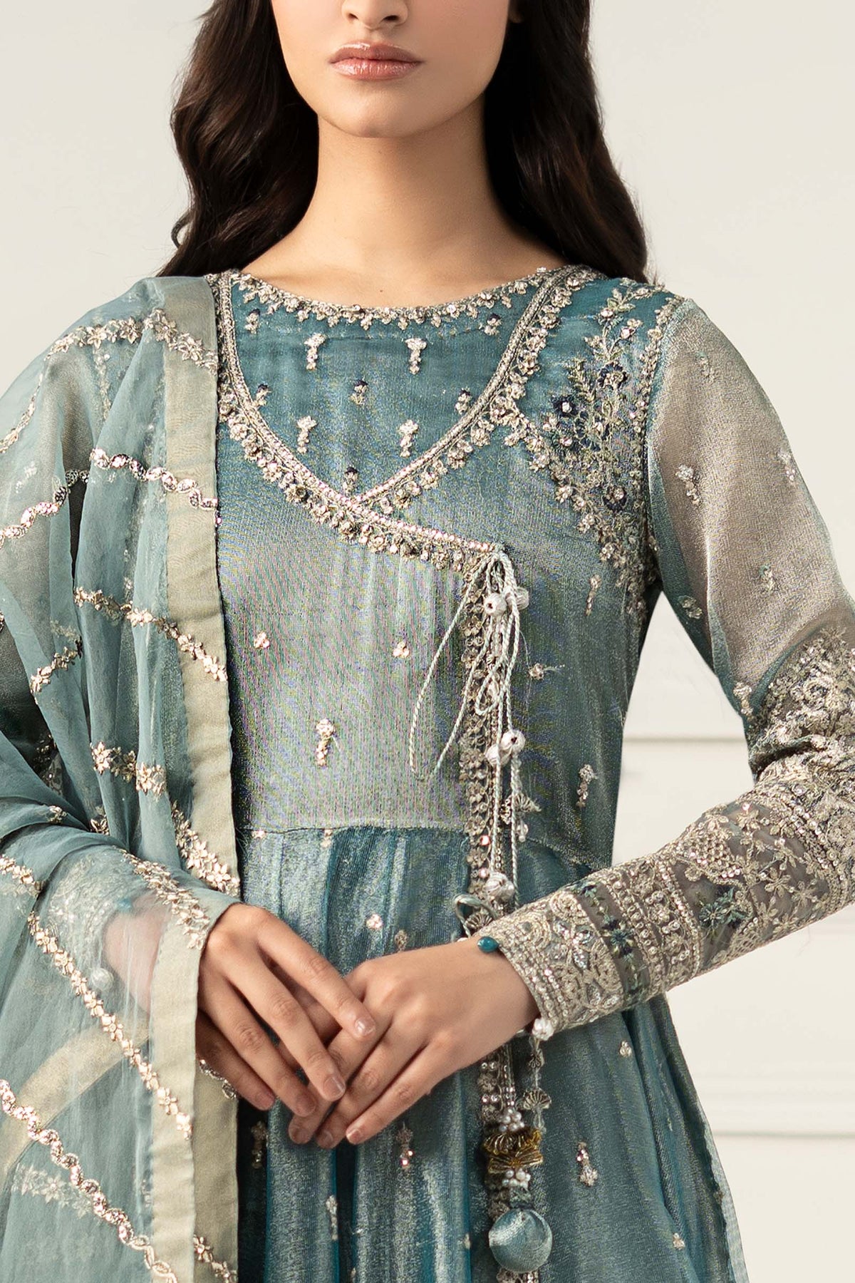 Maria B | Formal Wears | SF-EF25-30 -  Maria B Ladies Clothes - Original Designer Dress - House of Maryam