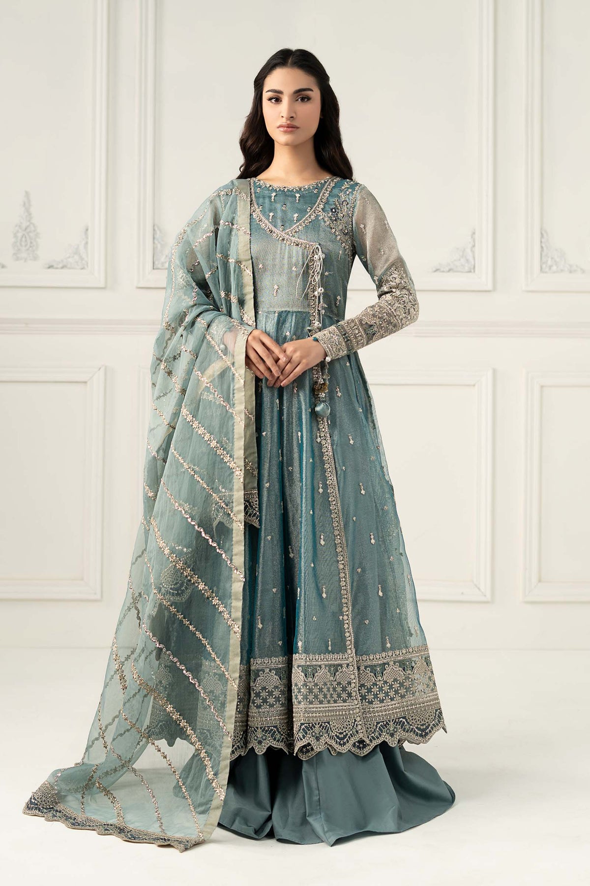 Maria B | Formal Wears | SF-EF25-30 -  Maria B Ladies Clothes - Original Designer Dress - House of Maryam
