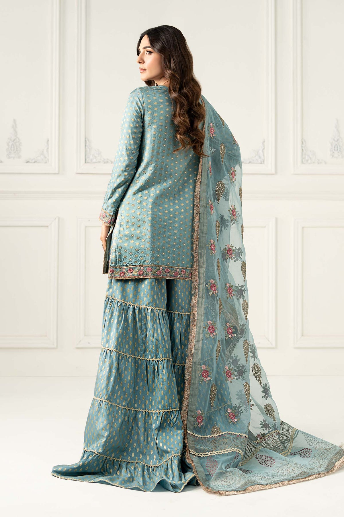 Maria B | Formal Wears | SF-EF25-31 -  Maria B Ladies Clothes - Original Designer Dress - House of Maryam