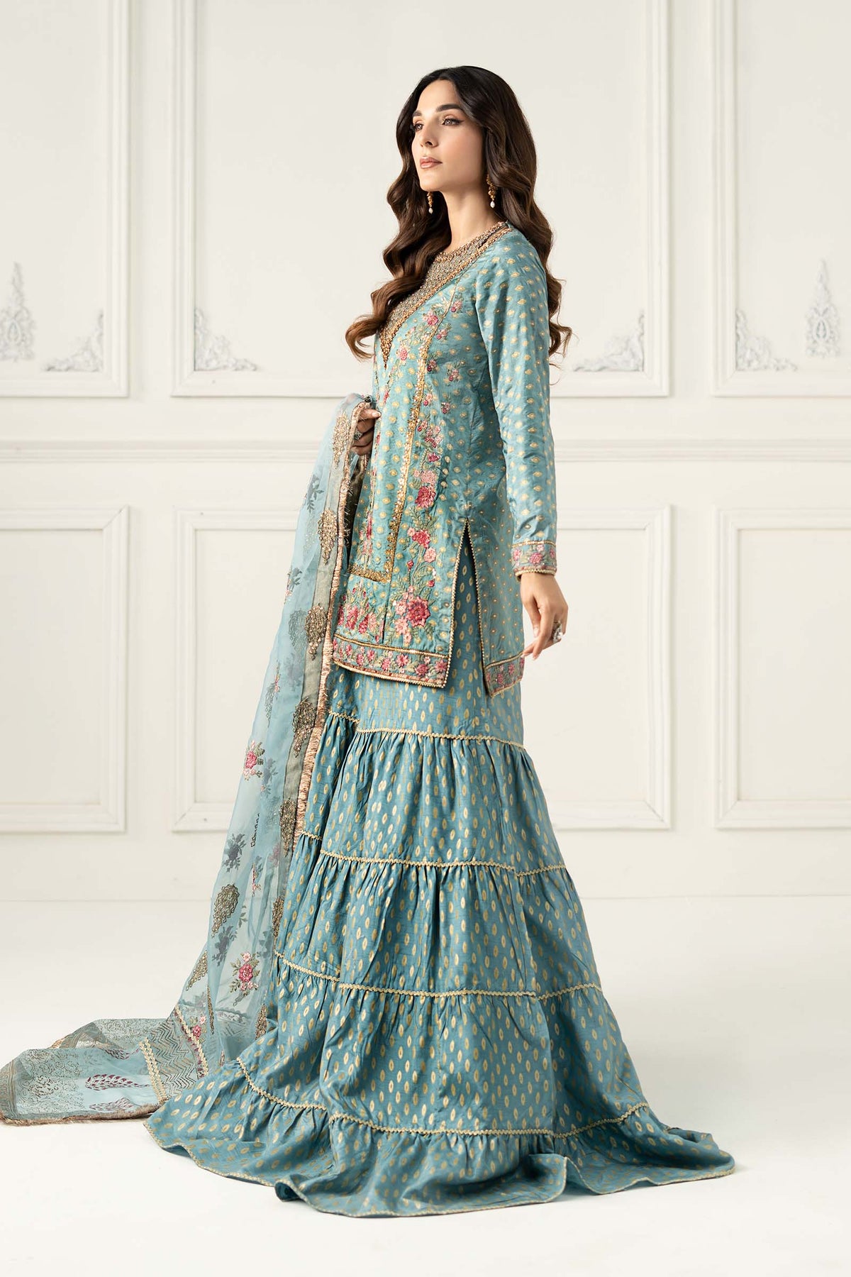 Maria B | Formal Wears | SF-EF25-31 -  Maria B Ladies Clothes - Original Designer Dress - House of Maryam
