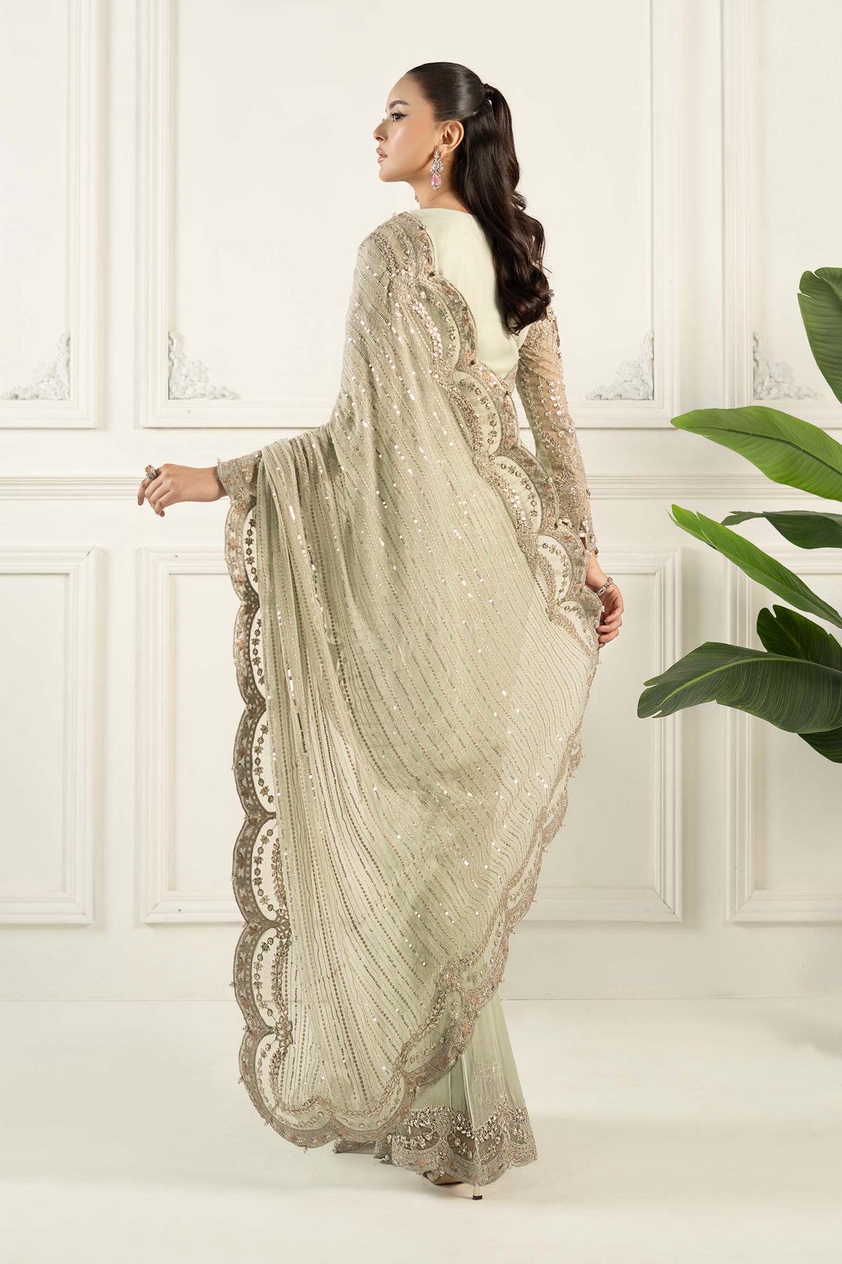 Maria B | Formal Wears | SF-EF25-38 -  Maria B Ladies Clothes - Original Designer Dress - House of Maryam