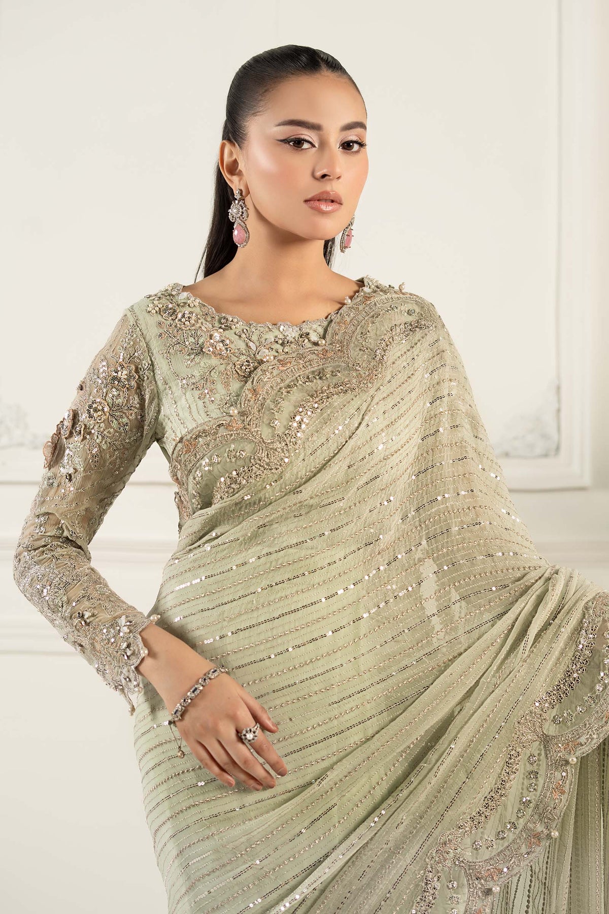 Maria B | Formal Wears | SF-EF25-38 -  Maria B Ladies Clothes - Original Designer Dress - House of Maryam