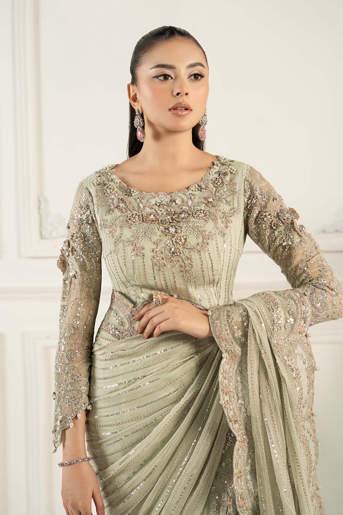 Maria B | Formal Wears | SF-EF25-38 -  Maria B Ladies Clothes - Original Designer Dress - House of Maryam