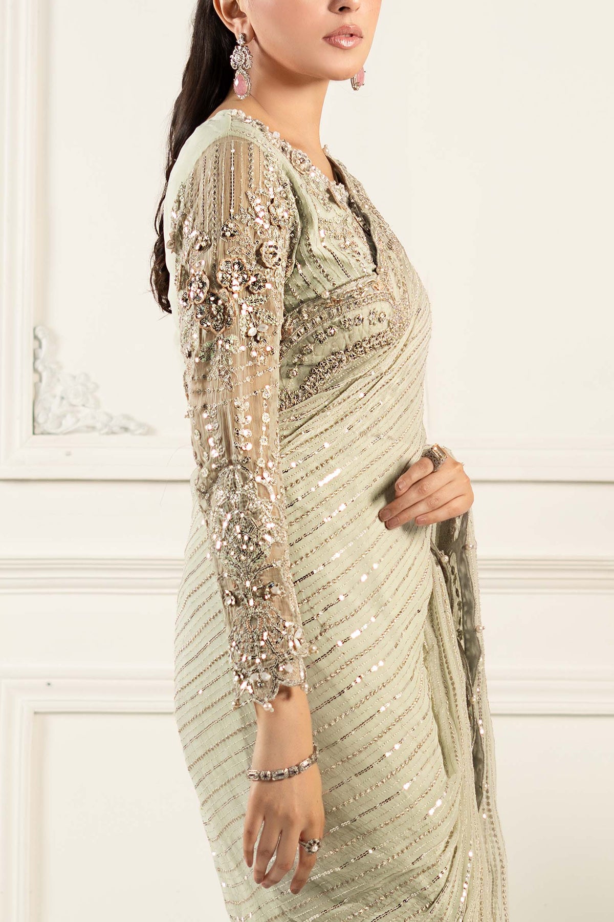 Maria B | Formal Wears | SF-EF25-38 -  Maria B Ladies Clothes - Original Designer Dress - House of Maryam