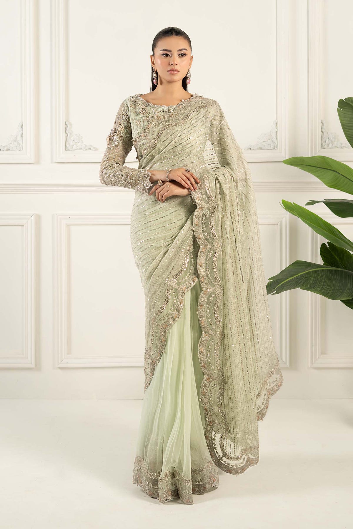 Maria B | Formal Wears | SF-EF25-38 -  Maria B Ladies Clothes - Original Designer Dress - House of Maryam