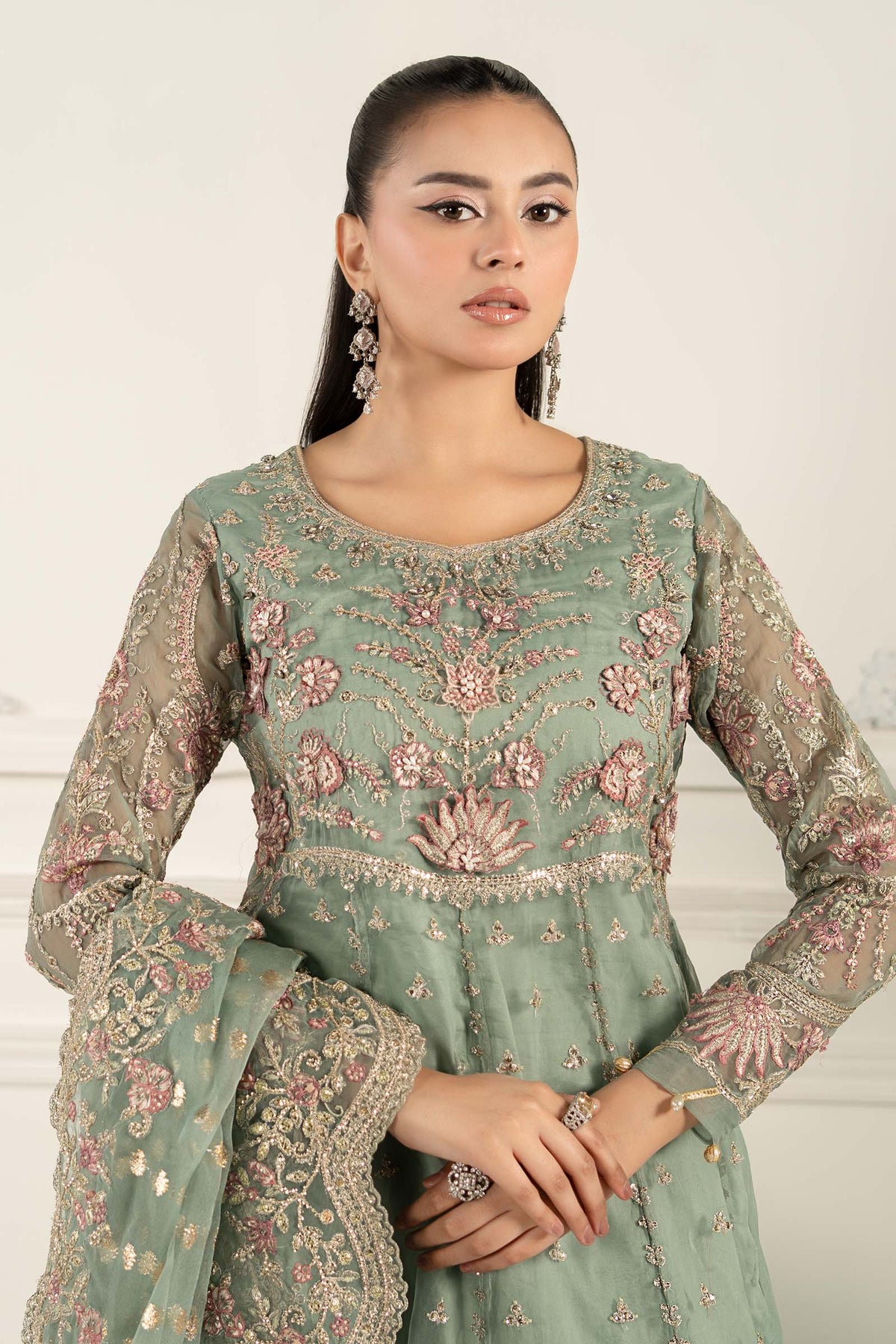 Maria B | Formal Wears | SF-EF25-40 -  Maria B Ladies Clothes - Original Designer Dress - House of Maryam