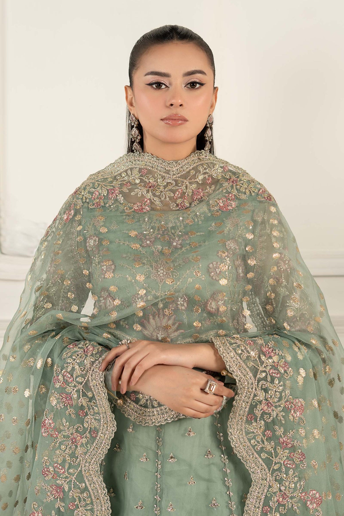 Maria B | Formal Wears | SF-EF25-40 -  Maria B Ladies Clothes - Original Designer Dress - House of Maryam
