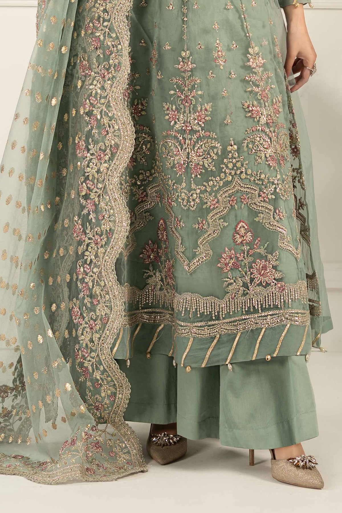 Maria B | Formal Wears | SF-EF25-40 -  Maria B Ladies Clothes - Original Designer Dress - House of Maryam