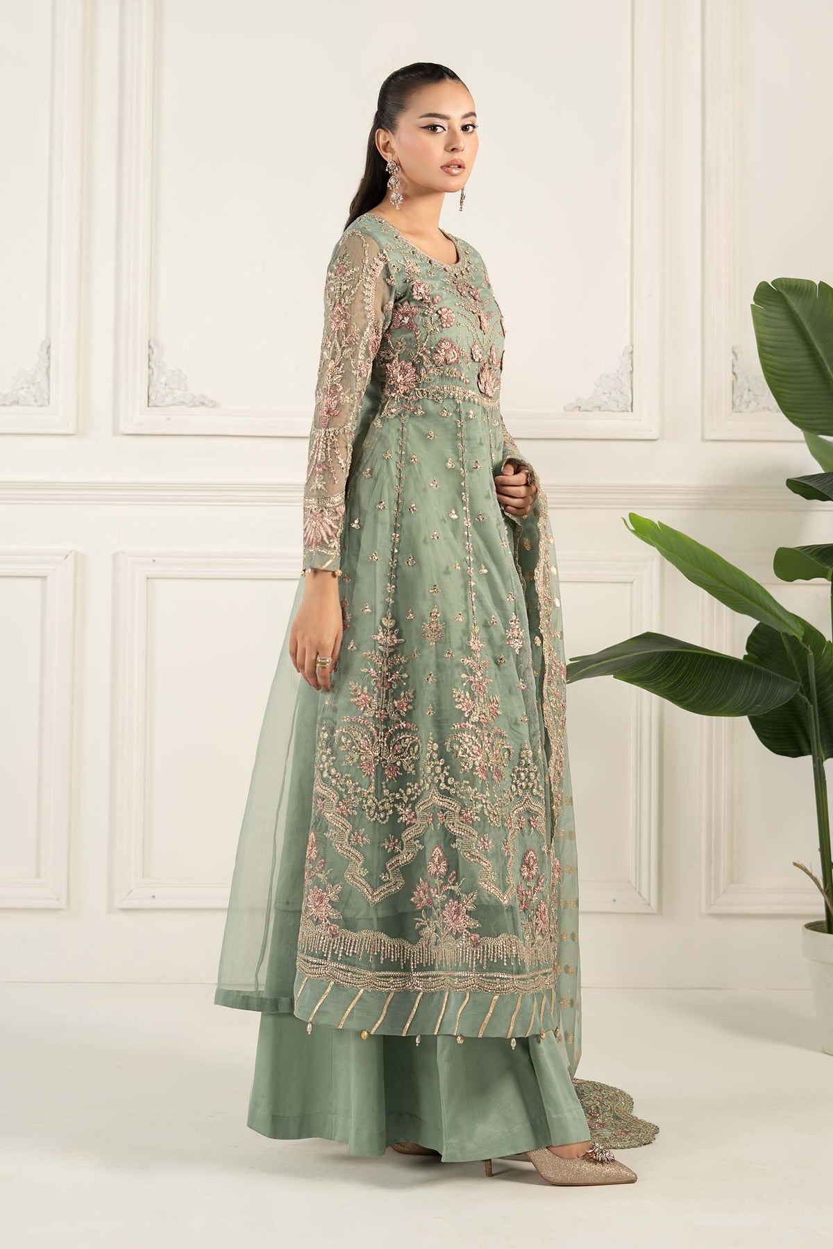 Maria B | Formal Wears | SF-EF25-40 -  Maria B Ladies Clothes - Original Designer Dress - House of Maryam
