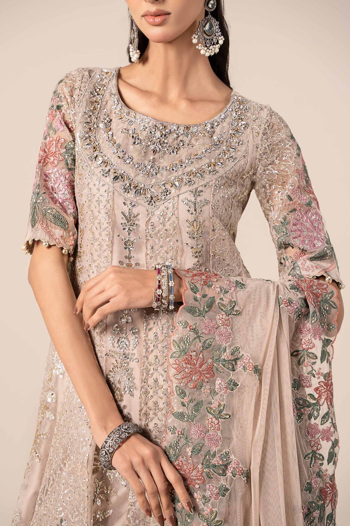 Maria B | Formal Wears | SF-EF25-42 -  Maria B Ladies Clothes - Original Designer Dress - House of Maryam