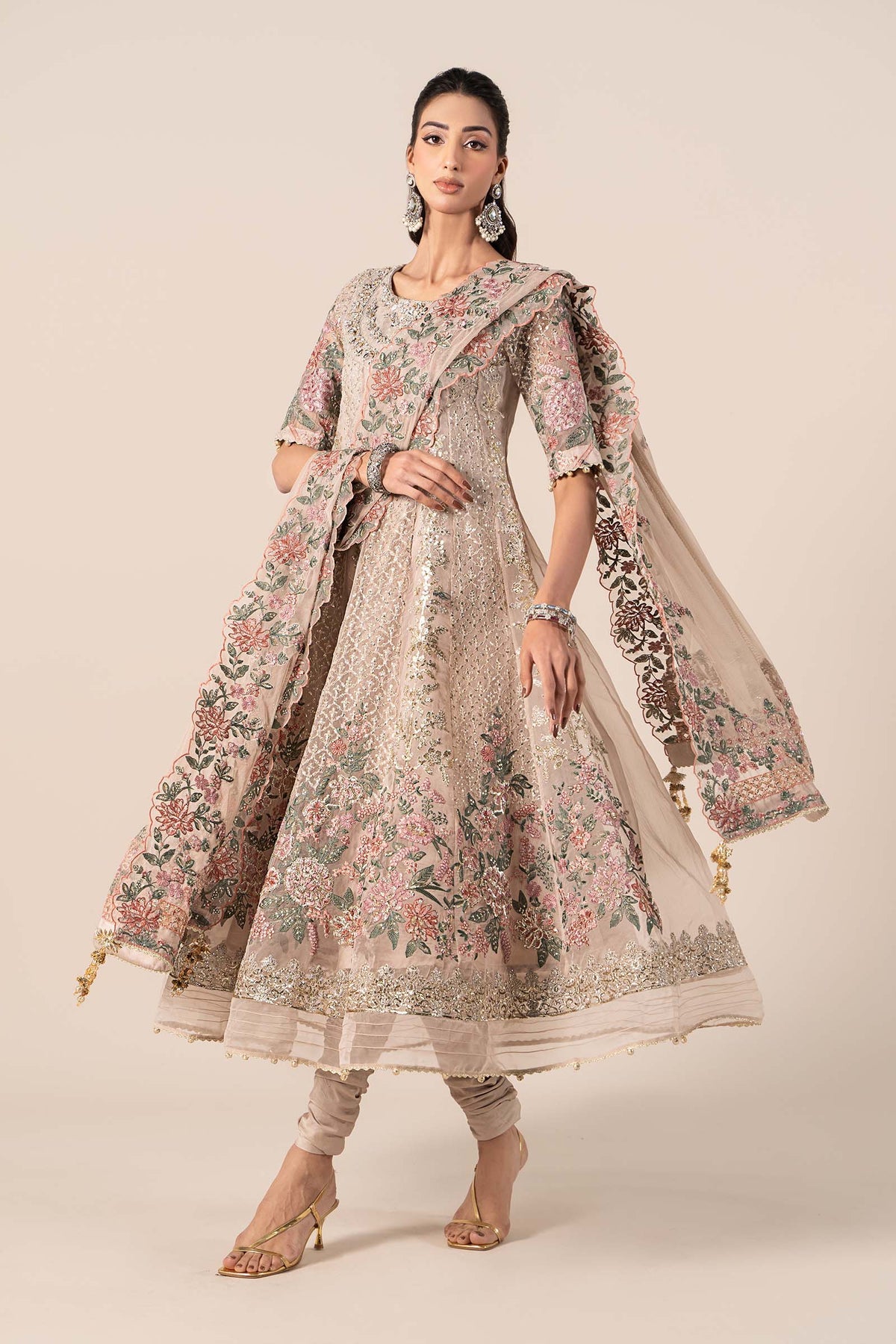 Maria B | Formal Wears | SF-EF25-42 -  Maria B Ladies Clothes - Original Designer Dress - House of Maryam