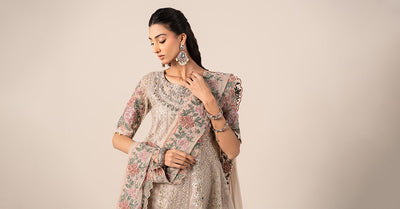 Maria B | Formal Wears | SF-EF25-42 -  Maria B Ladies Clothes - Original Designer Dress - House of Maryam