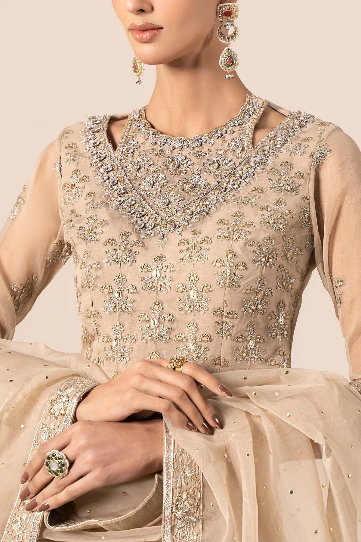 Maria B | Formal Wears | SF-EF25-55 -  Maria B Ladies Clothes - Original Designer Dress - House of Maryam